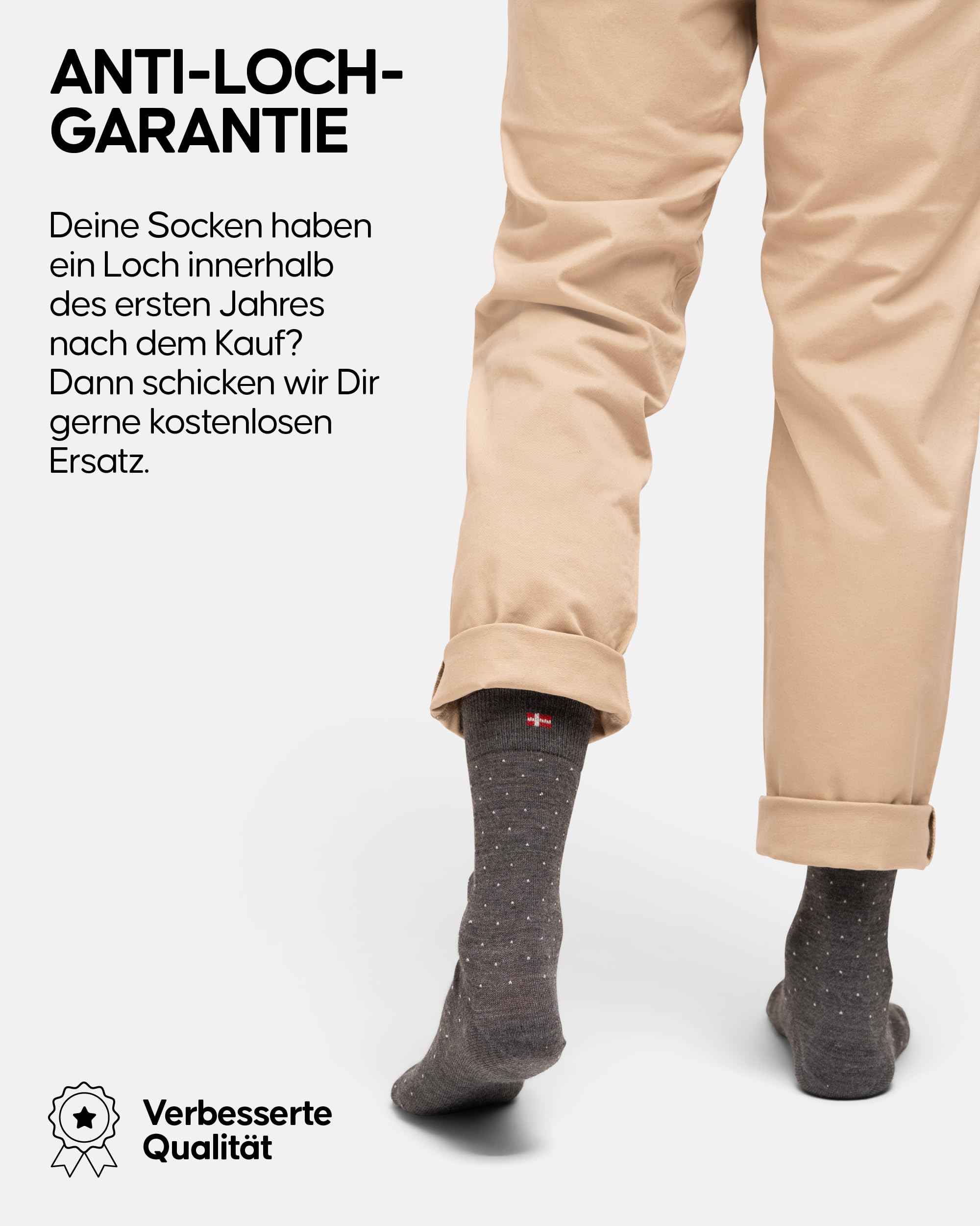 DANISH ENDURANCE Premium Merino Socken, Business Socken, Atmungsaktive Socken, Socken Merinowolle, Anti-Blasen, Herren & Damen, 3 oder 5 Paar