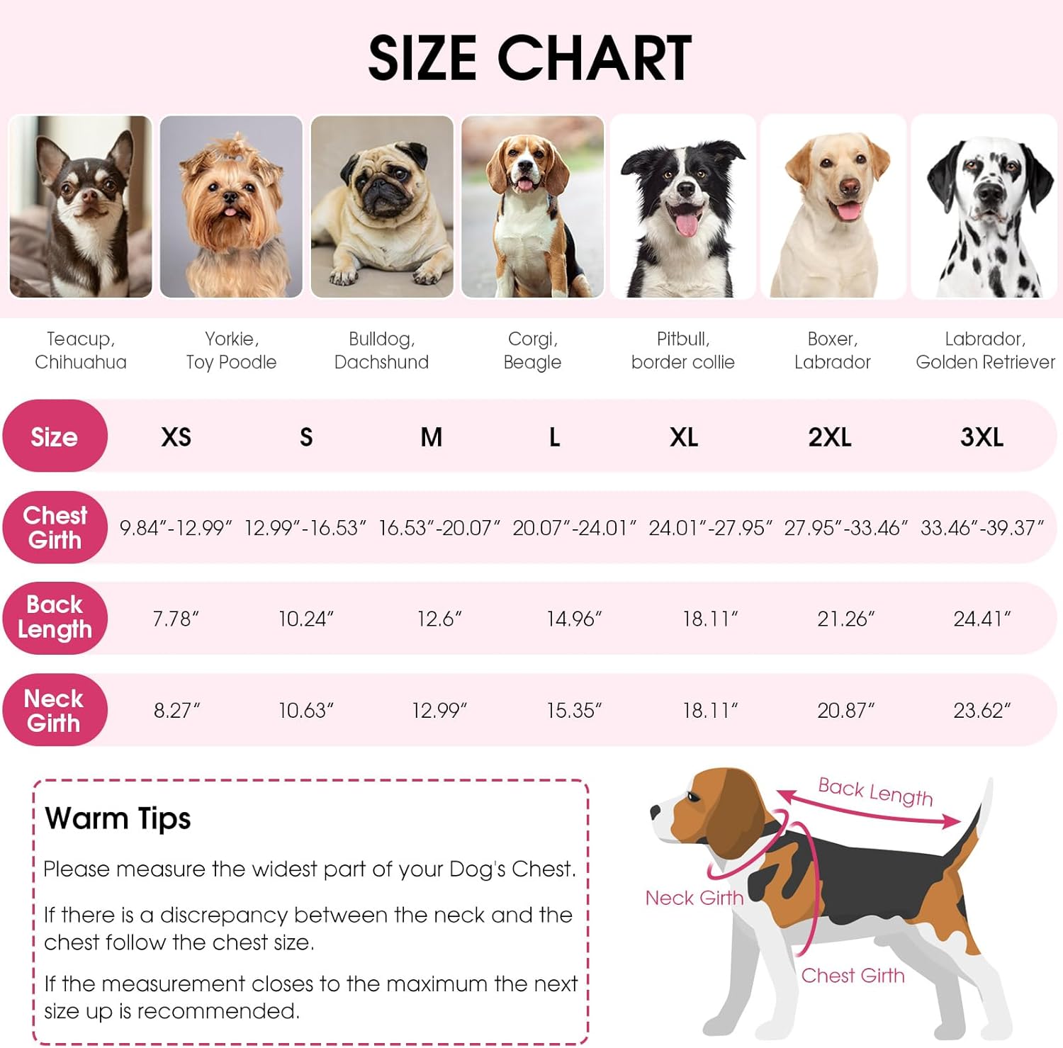 Queenmore Recovery Suit for Dogs Cats After Surgery, Cat Surgical Recovery Suit Onesie,Professional Pet Recovery Shirt, Prevent Licking Dog Body Suits, Surgical Clothes for Abdominal Wounds, Pink,2XL