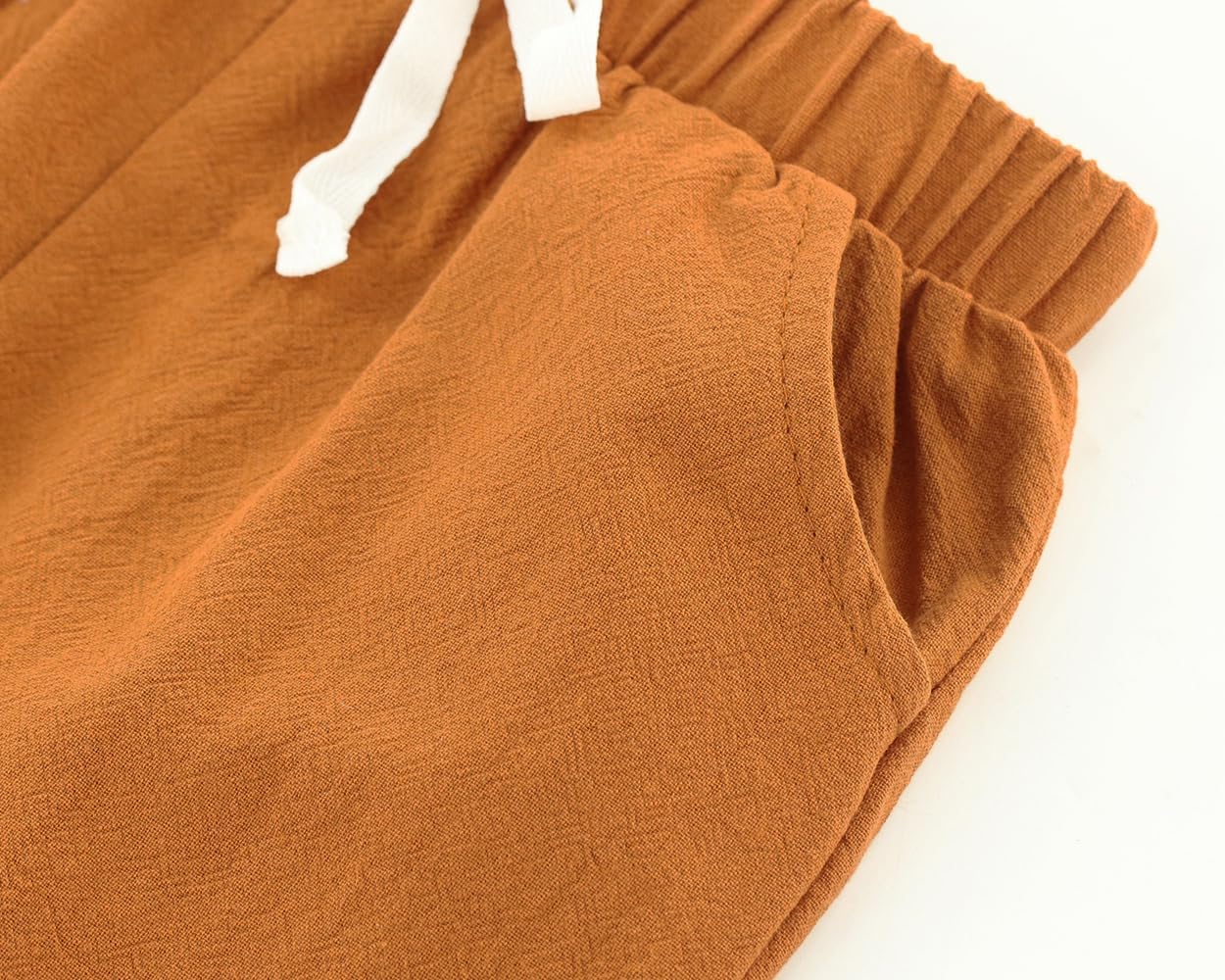 ACESTAR Toddler Baby Boys 2 Pieces Cotton Linen Set Long Sleeve Button Down Shirt Casual Pants Sets Spring Fall Outfits - Image 5