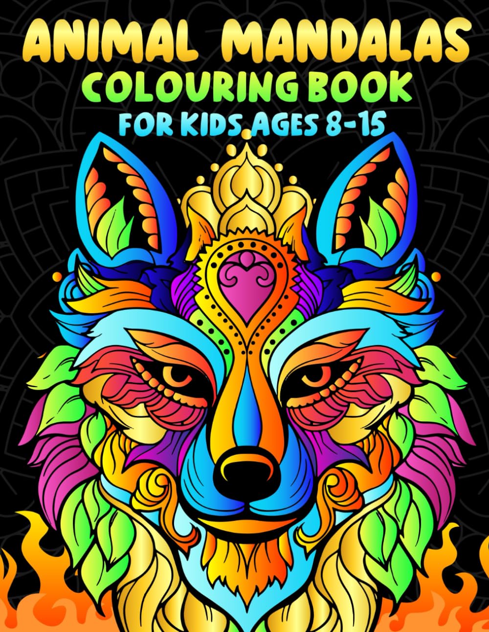 Animal Mandalas For kids - Age 8-15 - Stress Relieving Designs - Glossy Cover