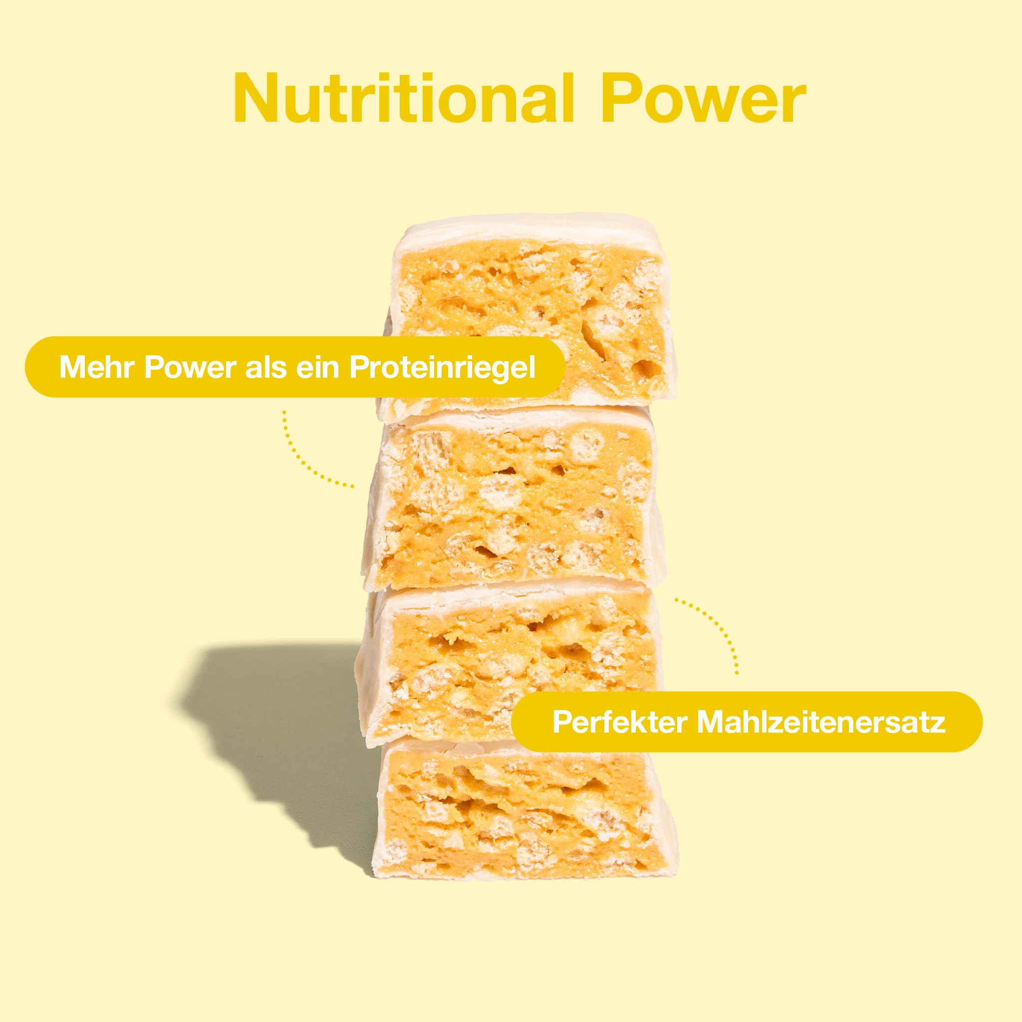 NUPO One Meal Bar - Lemon Crunch (15 x 60g) I Leckerer High Protein Riegel zum Abnehmen | Mahlzeitenersatz Protein Bar Low Sugar I Kalorienarme Snacks mit Nährstoffen Vitaminen und Mineralien