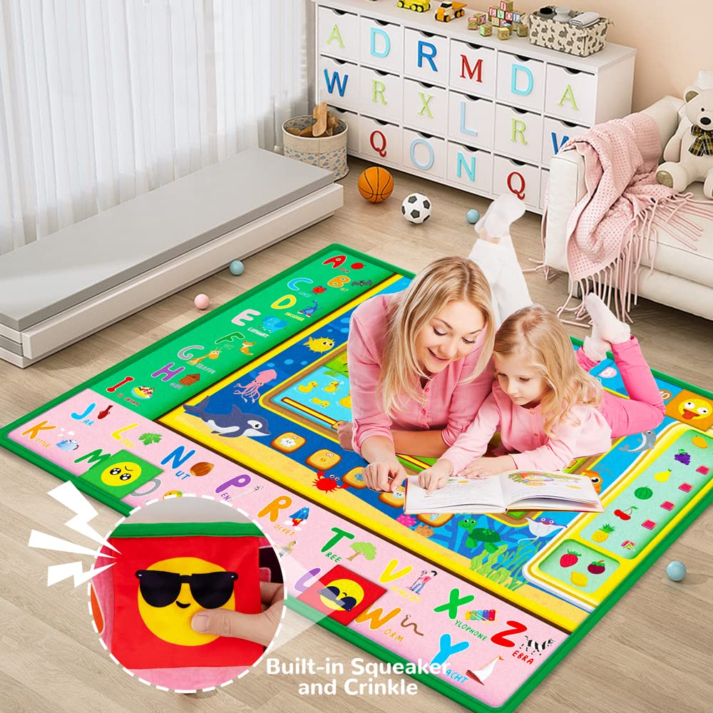Buy Baby Mat for Floor,Plush Baby Crawling Mat ABC Playmat for Babies Infants Toddlers, Large