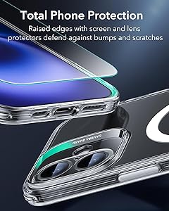 ESR for iPhone 16 Plus Case (4 in 1) Set, Translucent Matte Case, Compatible with MagSafe, Military-Grade Protection, Classic Series,Clear