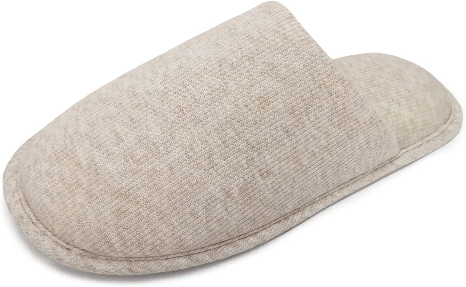 Womens Indoor Memory Foam Cotton Scuff Slippers Slip On Summer House Shoes Flats Breathable Lightweight Washable Non Skid Rubber Soles