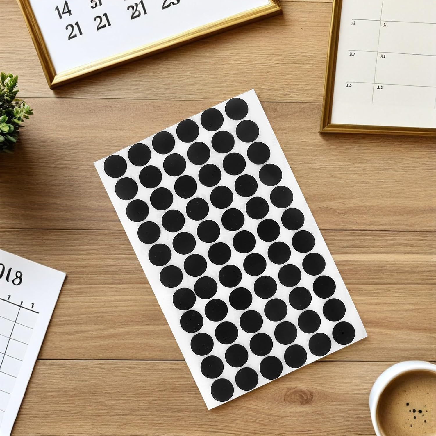 200pcs Silicone Cutting Board Pads Non Slip Feet Black