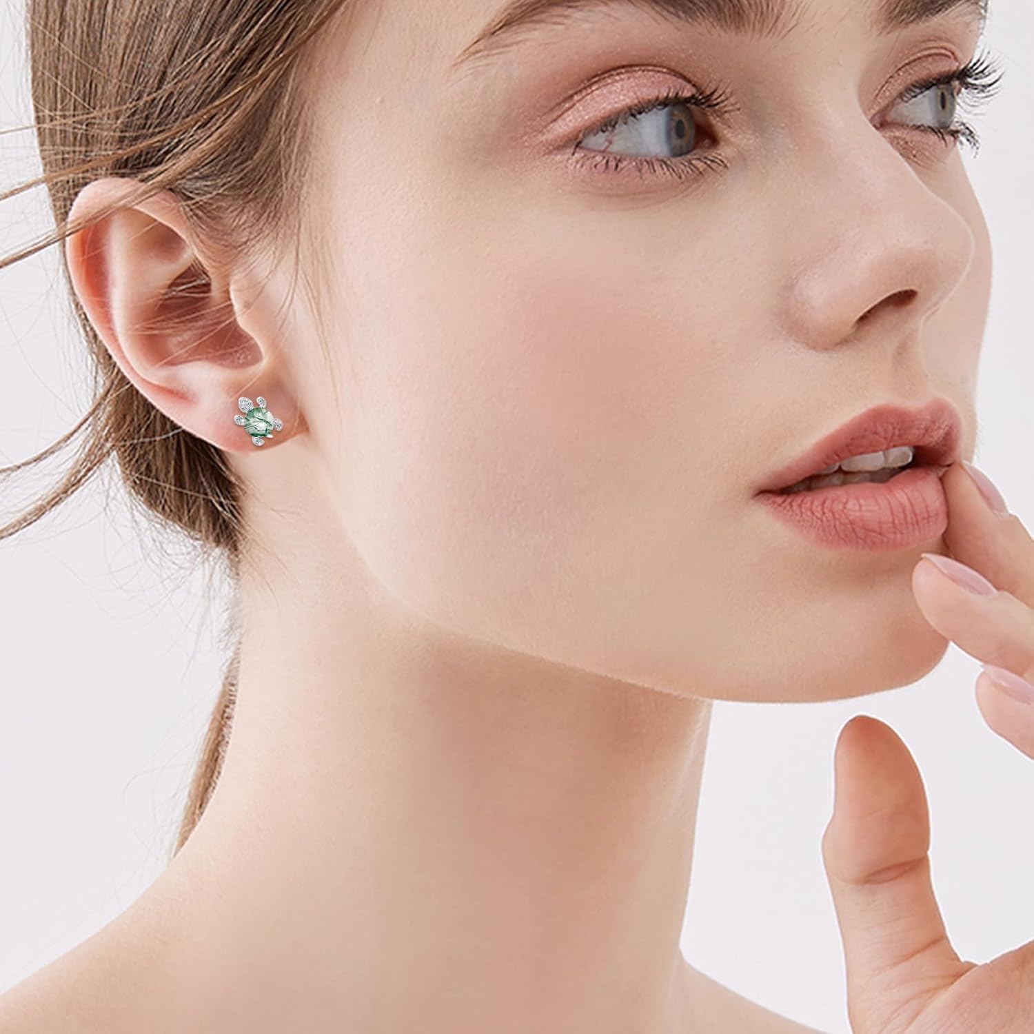 925 Sterling Silver Turtle Earrings Animal Stud Earrings Ocean Jewelry Gifts for Women Friends Daughter Halloween Birthday Christmas Anniversary - Image 4