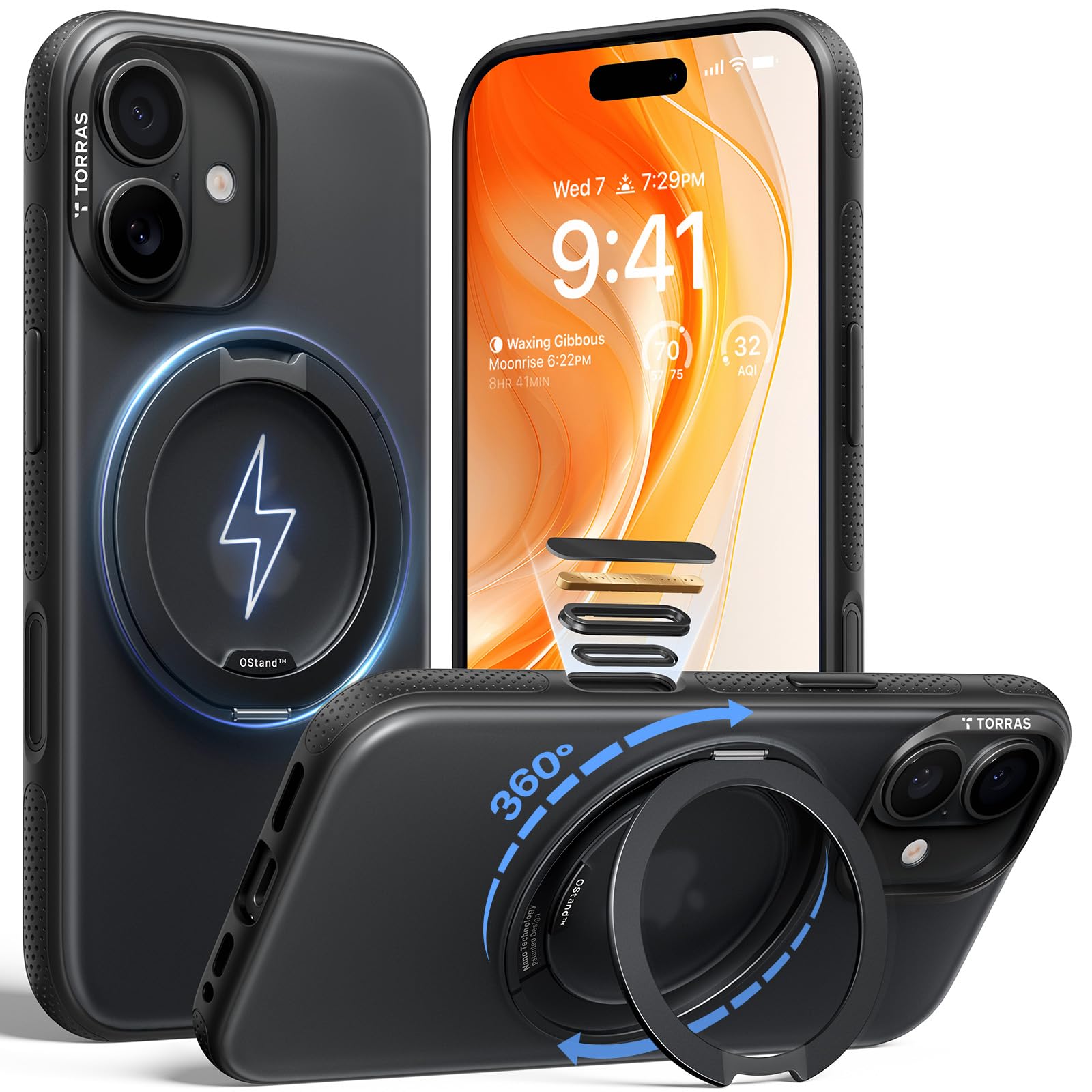 Amazon.co.jp: TORRAS iPhone 17 用ケース 【カチカチ・多機能