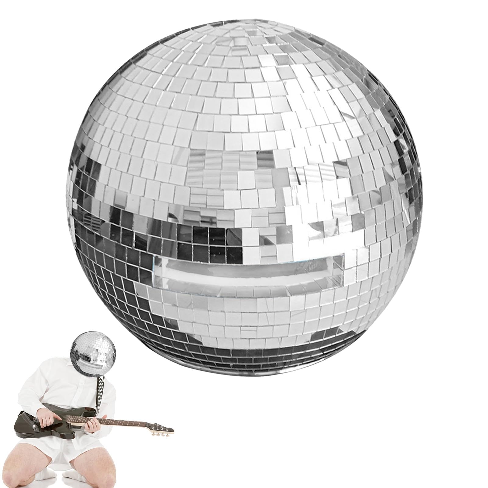 Casque disco avec lumière miroir pour briller lors des soirées déguisées