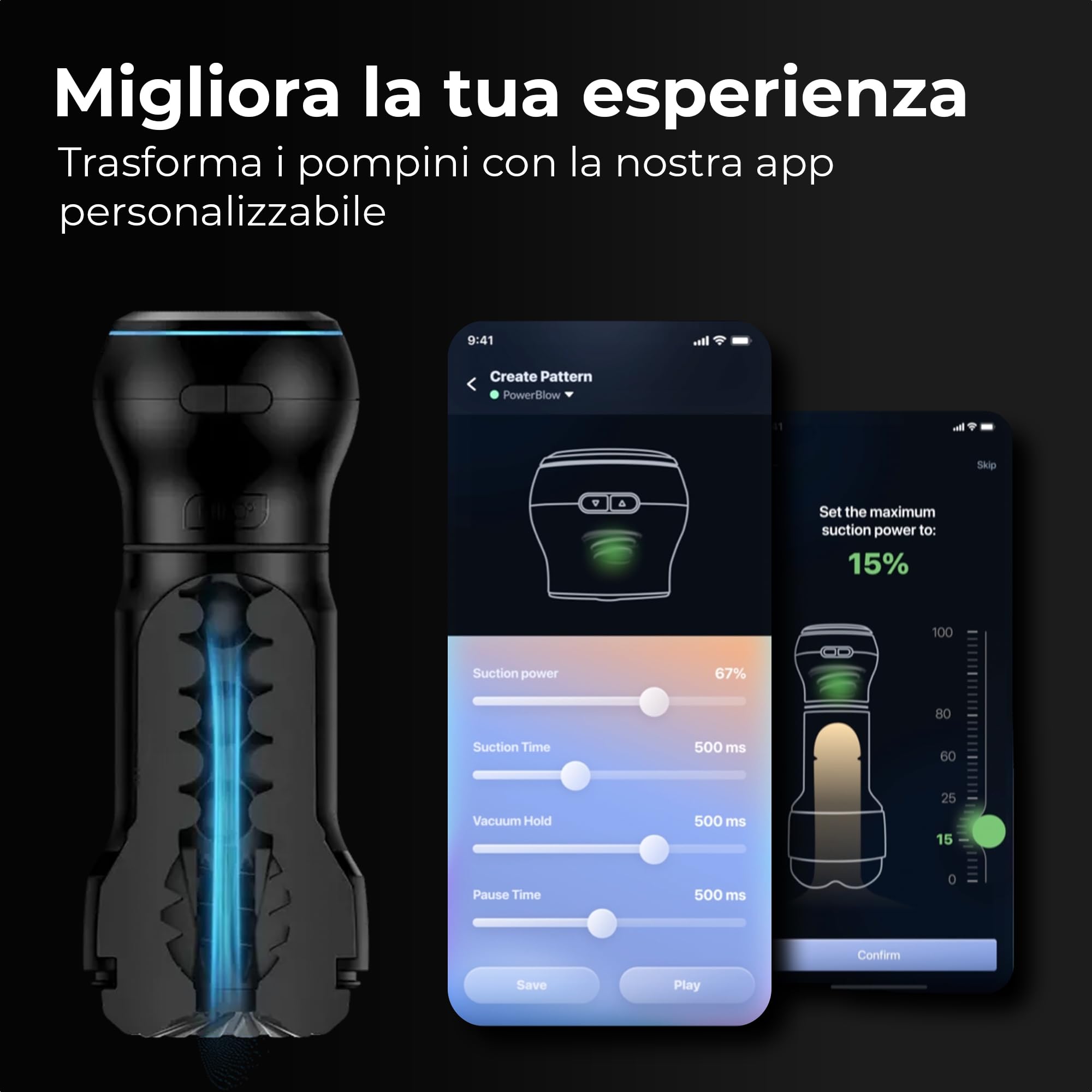 KIIROO PocketBlow Combo Macchina automatica per pompino