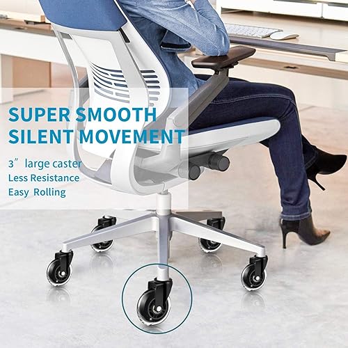 Miniatura 18 de Ruedas de repuesto para silla de oficina, (juego de 5) ruedas giratorias de oficina de 3 pulgadas, ruedas de rodadura suave, resistentes y seguras