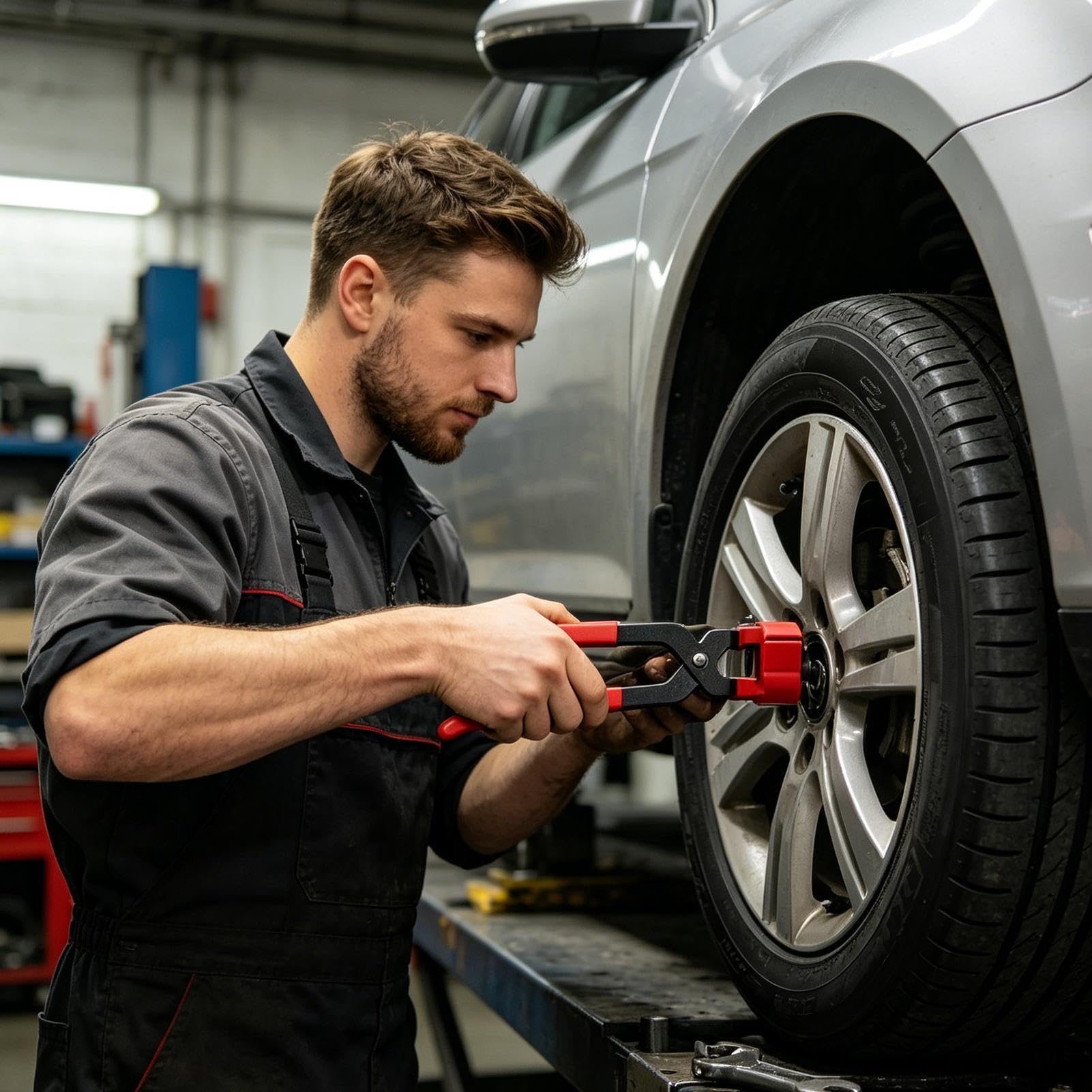 Radmutternabzieher | Reifenbolzen-Kappenauszieher,Radmutterkappen-Abzieher,Für Mechaniker Techniker An Pkw Lkw SUV Zuhause In Der Garage Und Werkstatt Sowie Outdoor-Einsatz