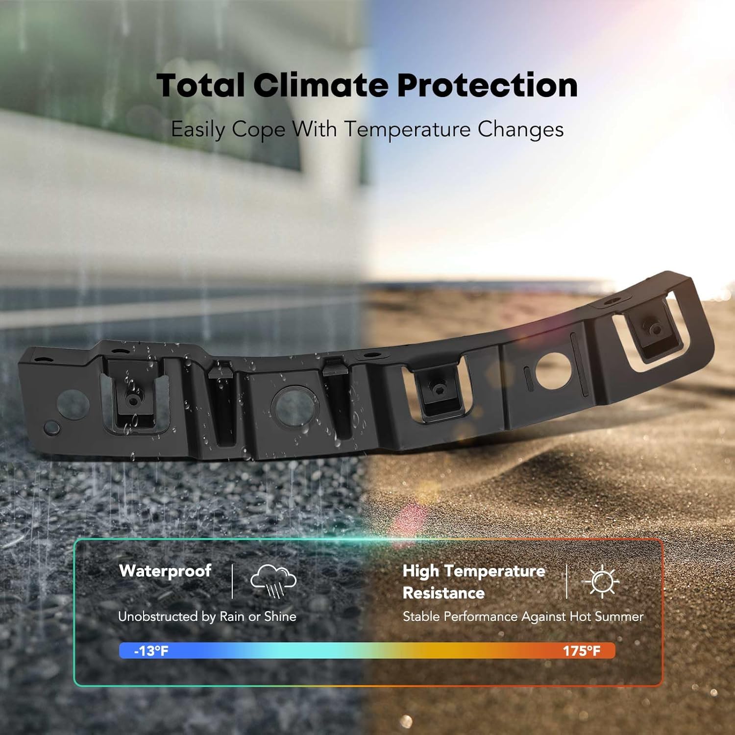 YHTAUTO Front Right Passenger Outer Side Bumper Bracket Compatible with Mazda CX-5 2017-2021 Sport Utility