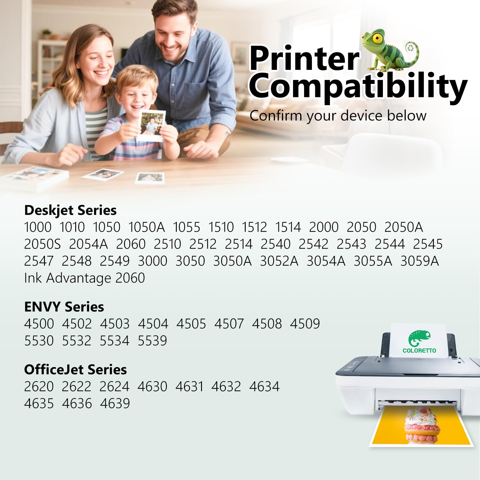 COLORETTO 301XL Cartuchos de Tinta para HP 301 DeskJet Envy Officejet Negro y Color