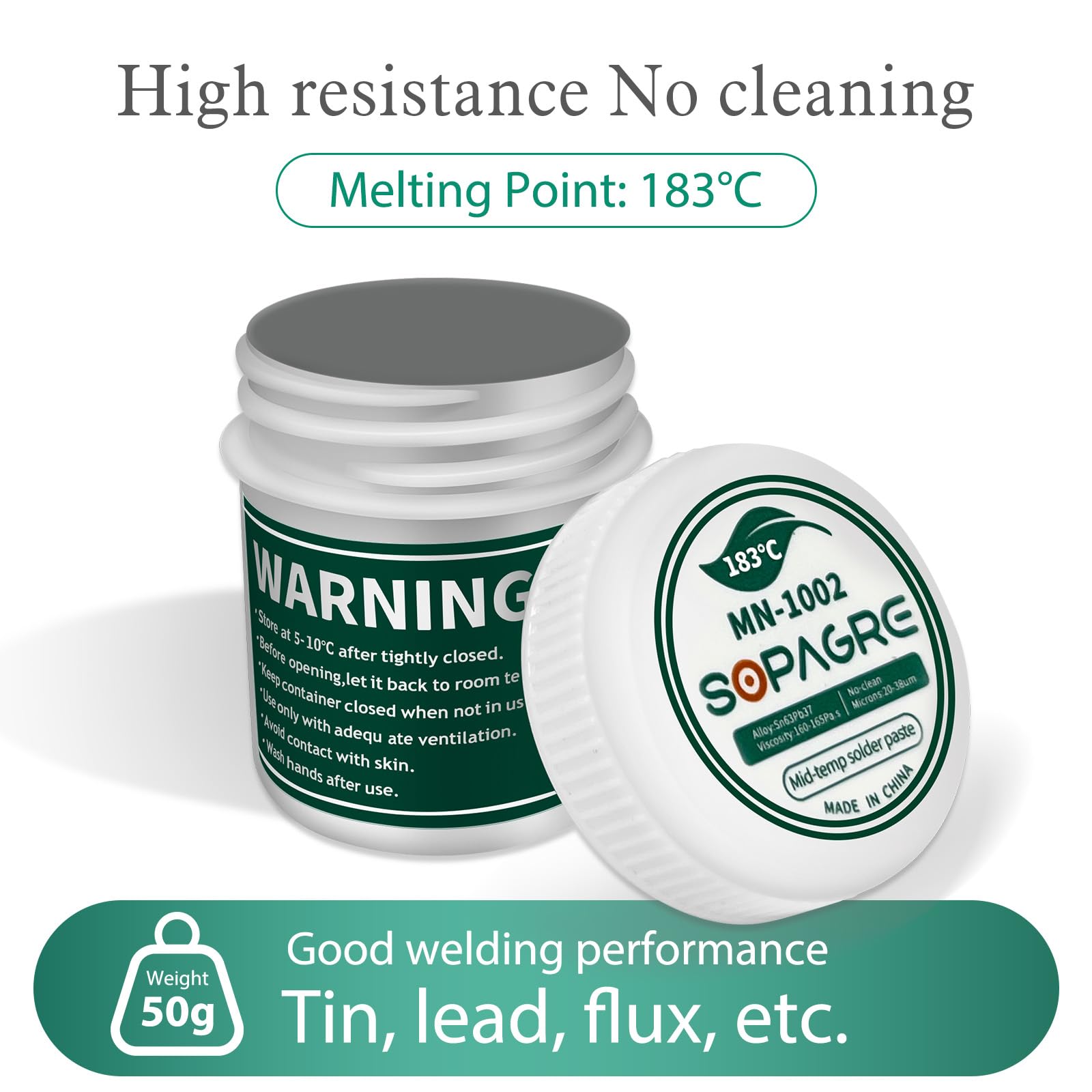 Sn63/Pb37 Solder Paste - 183°C for SMT & BGA -5