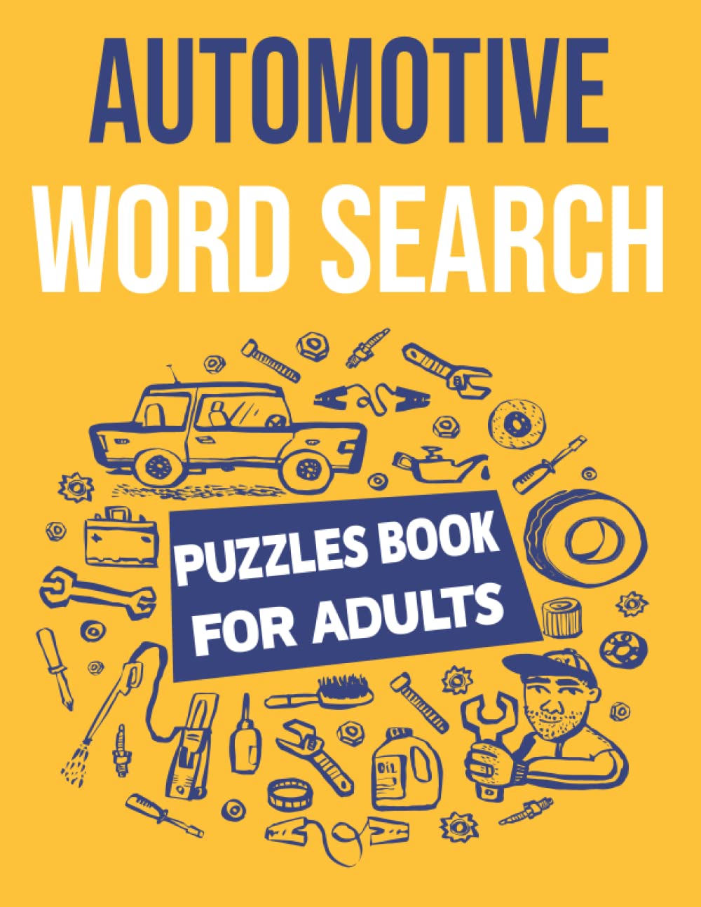 Automotive Word Search Puzzles Book Large Print For Adults
