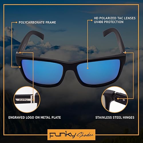 Miniatura 3 de Shadez FS Classic Polarized Sunglasses for Men, UV400 Protection, Polycarbonate Frame, Stainless Steel Hinges