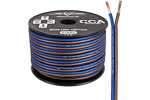 12 Gauge AWG Skar Audio SKA Speaker Wire - 100 Feet (Blue/Brown)