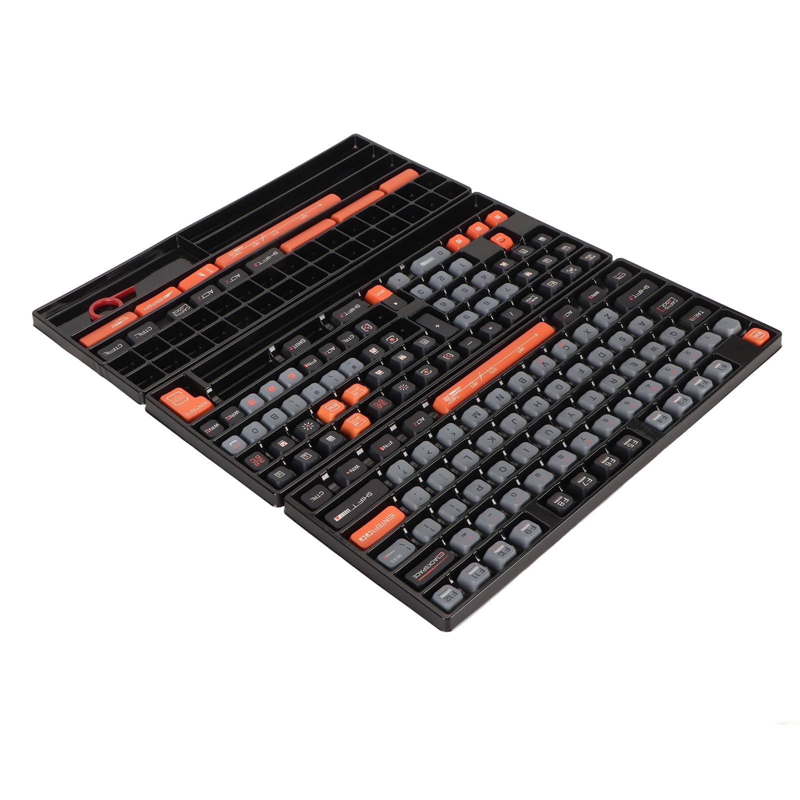 Acouto 154 Klawisze Nasadki na Klawisze z PBT wysokość XDA Pięciostronne Termosublimacyjne Nasadki na Klawiatury Mechanicznej dla 61 87 98 104 108 Klawiszy na z Zezwoleniem na z PBT 154 na z