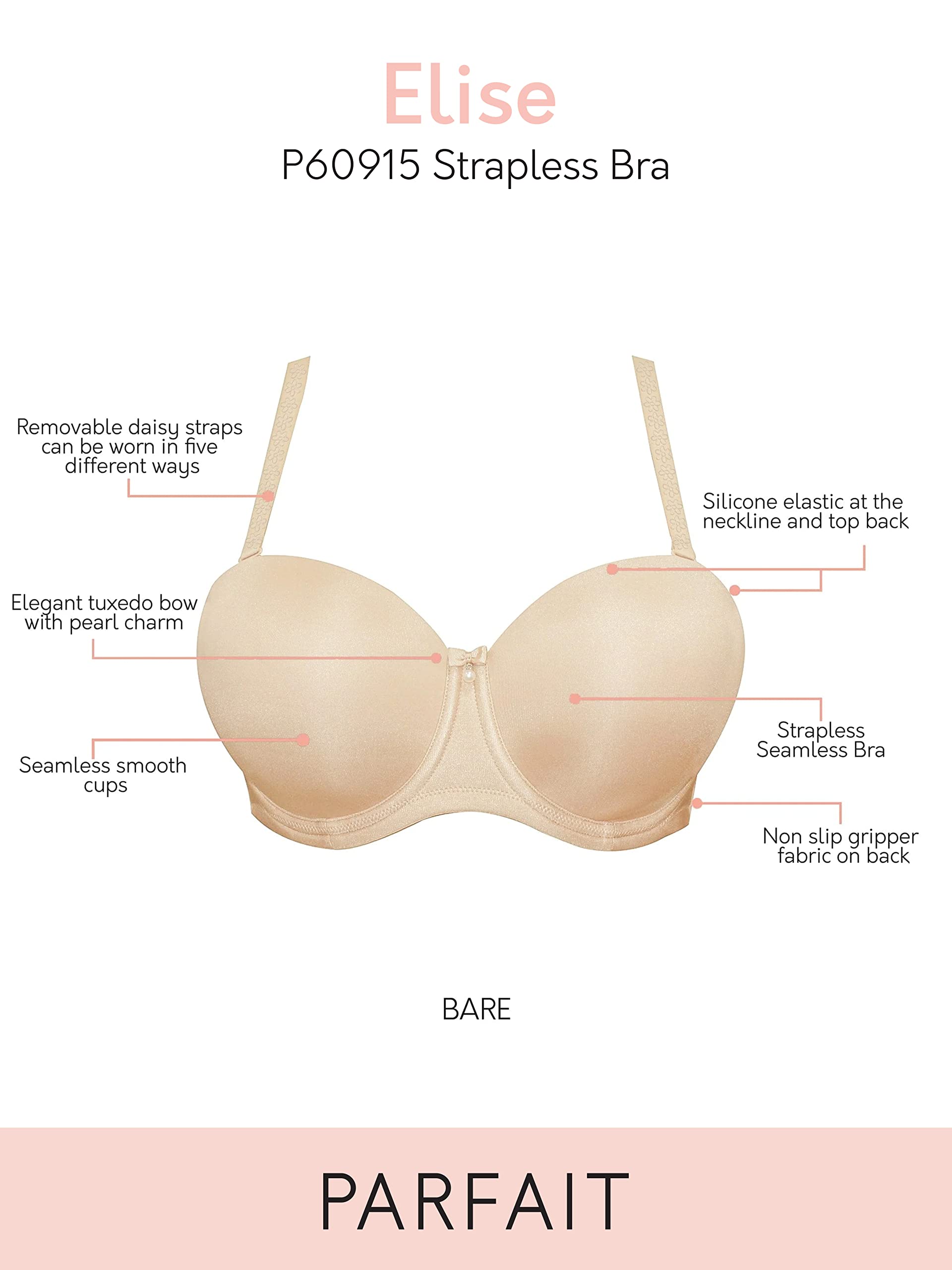Parfait Vollständige Abdeckung Reggiseno Donna (Pacco da 1)