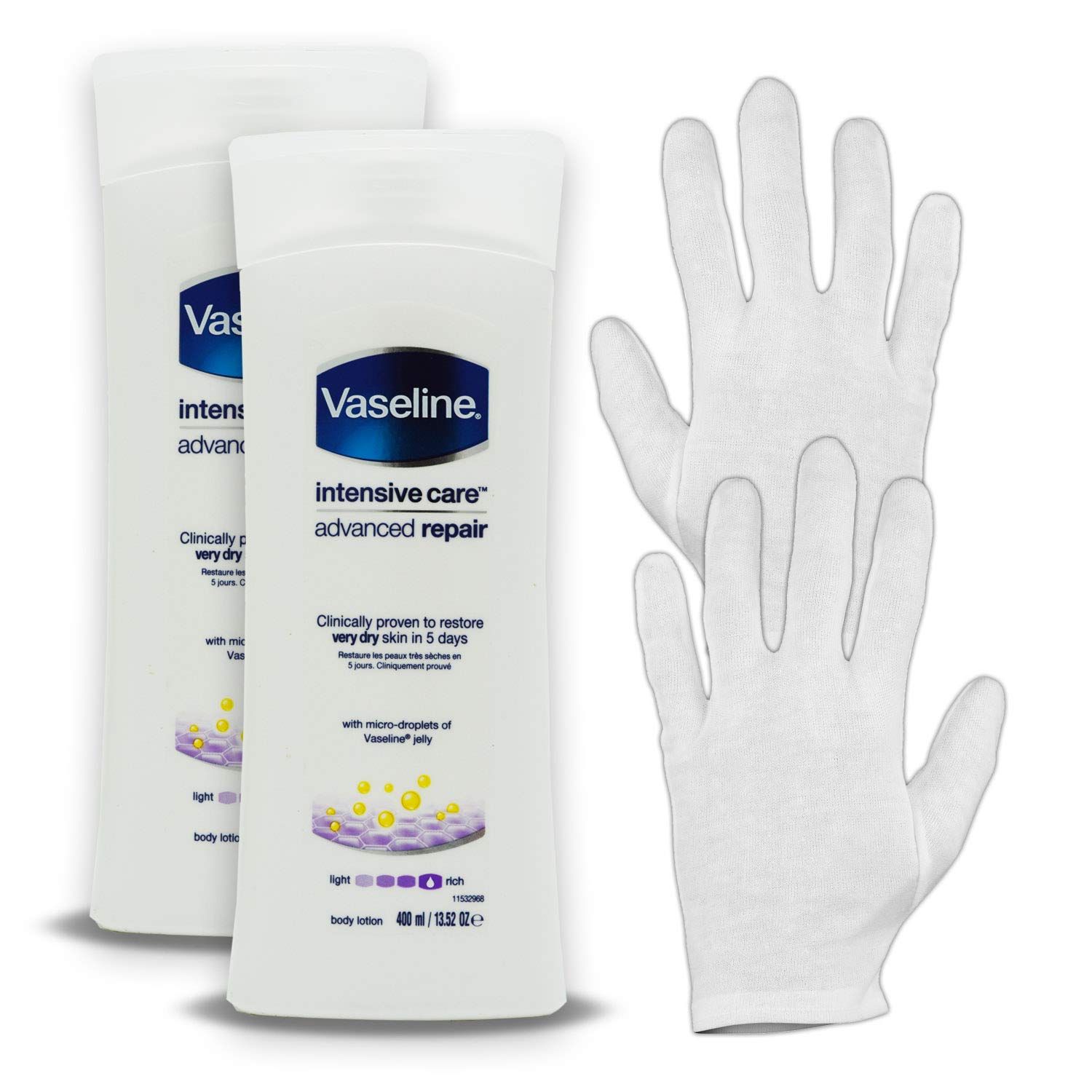 Vaseline Intensive Care Lotion Kit (2 PK) Intensive Care Advanced Repair Hand And