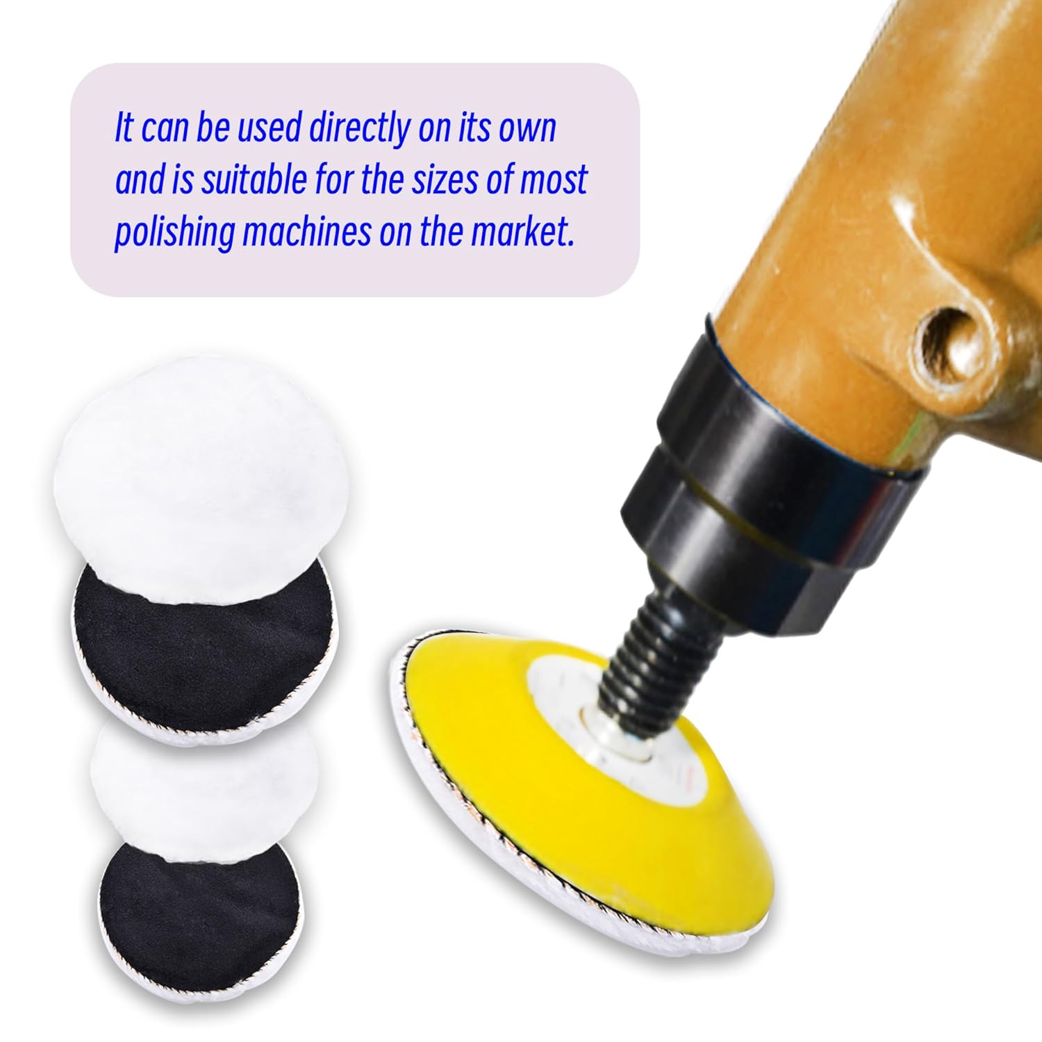 8 Pcs 7 Inch Microfiber Polishing Pad, Hook and Loop Back Finishing Disc, Flocking Soft Microfiber Buffing Polisher Wheel, Cutting Pads for Car Paint Waxing Finishing