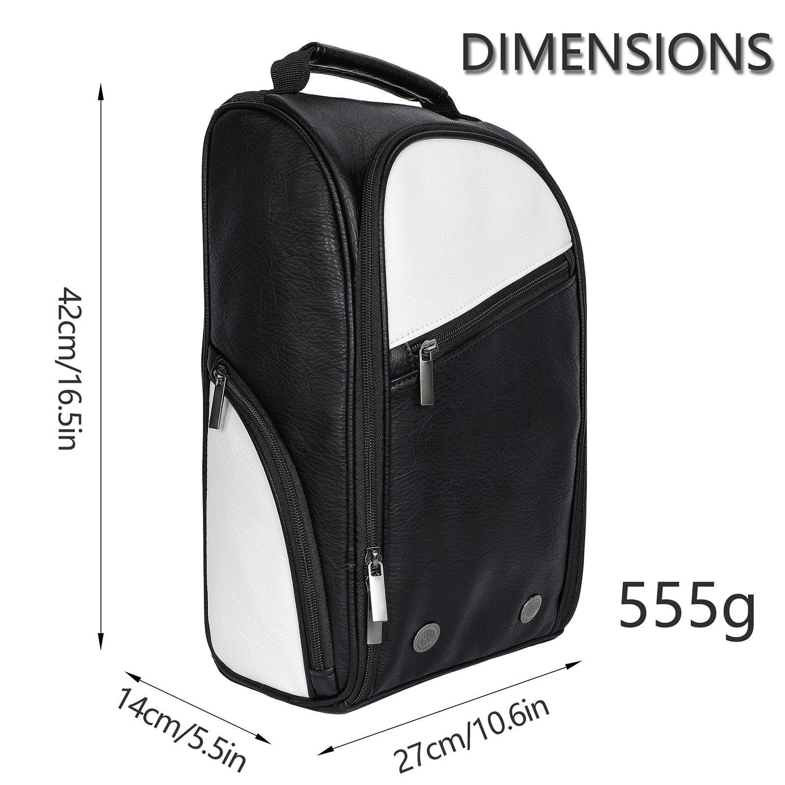 Golf-Schuhtasche – Golf-Schuhtasche für Herren | Tragetasche für | Golfschuhe | Tragetasche für Fußballschuhe | tragbare Aufbewahrungstasche, bunt, 16.54x10.63x5.51 inches, Siehe Beschreibung