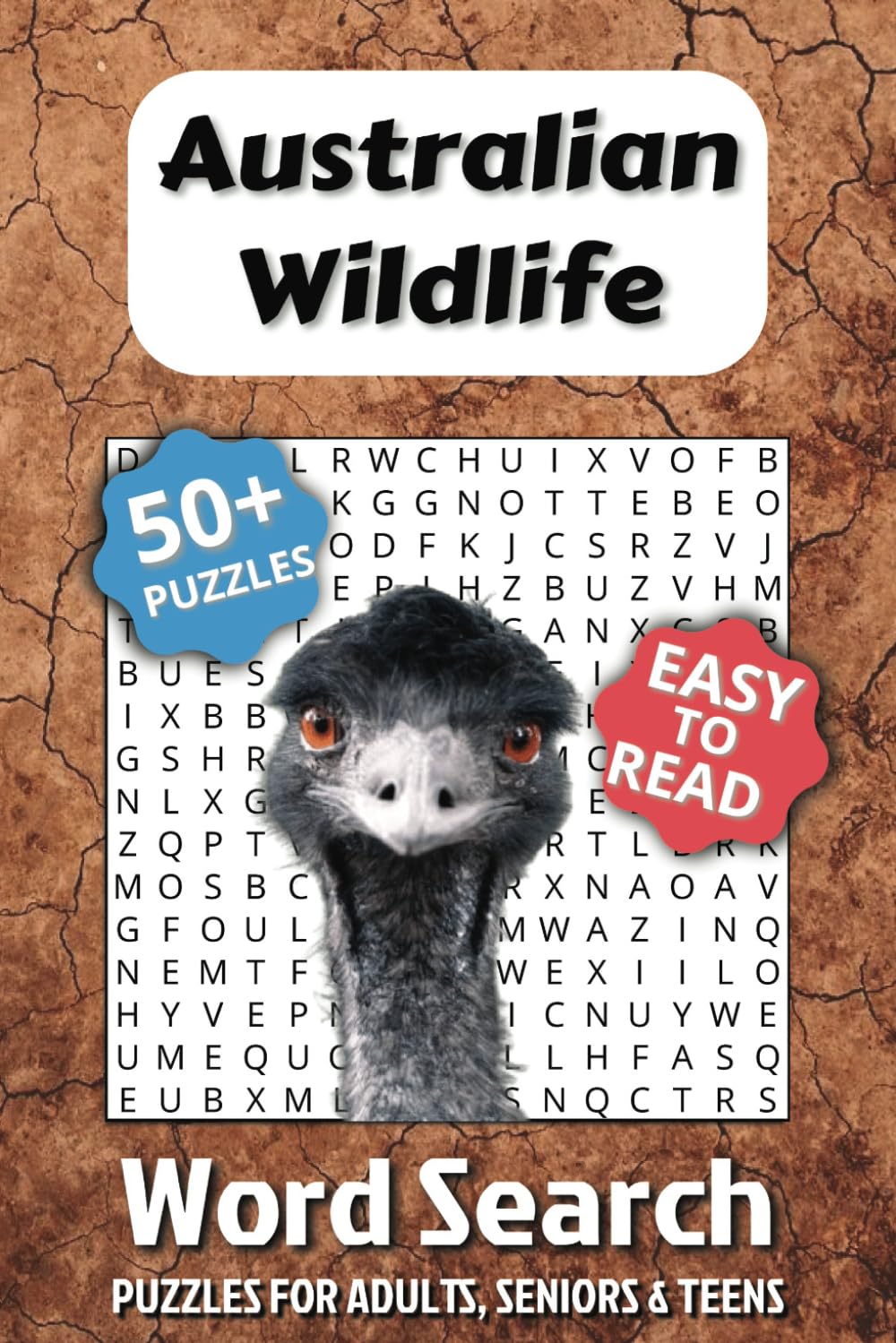 Large Print Word Search - Australian Wildlife: 50+ Puzzles for Adults & Seniors | Big Font for Easy Reading & Relaxation