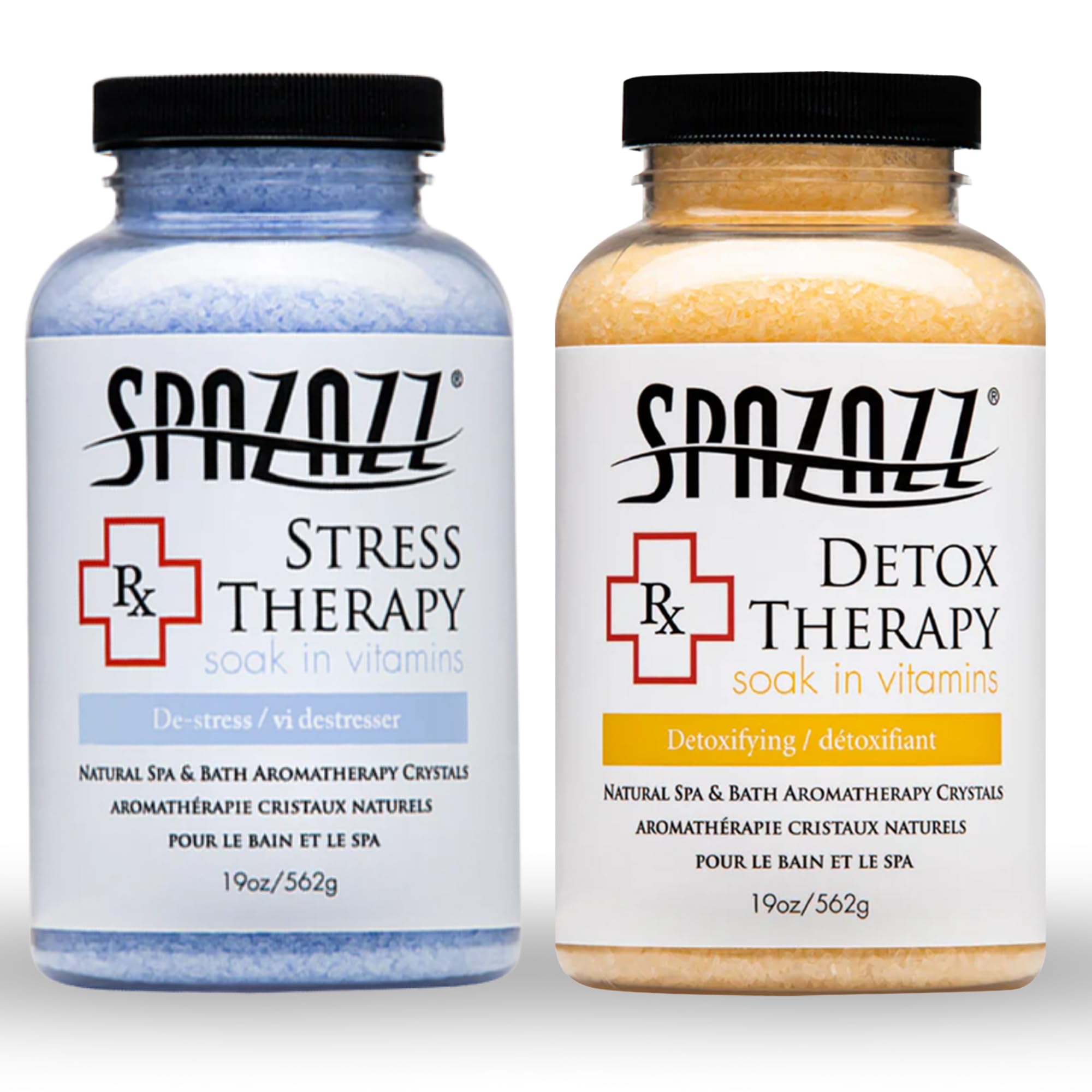 Aromatherapy Spa and Bath Crystals 2Pk - Detox/Stress Therapy