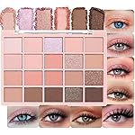 CAKAILA 20Colors Nude Pink Brown Basics Matte Eyeshadow Palette,Eye Shadow Travel Makeup Palette all in one Long Lasting Waterproof,Great for Travel Gift Kit
