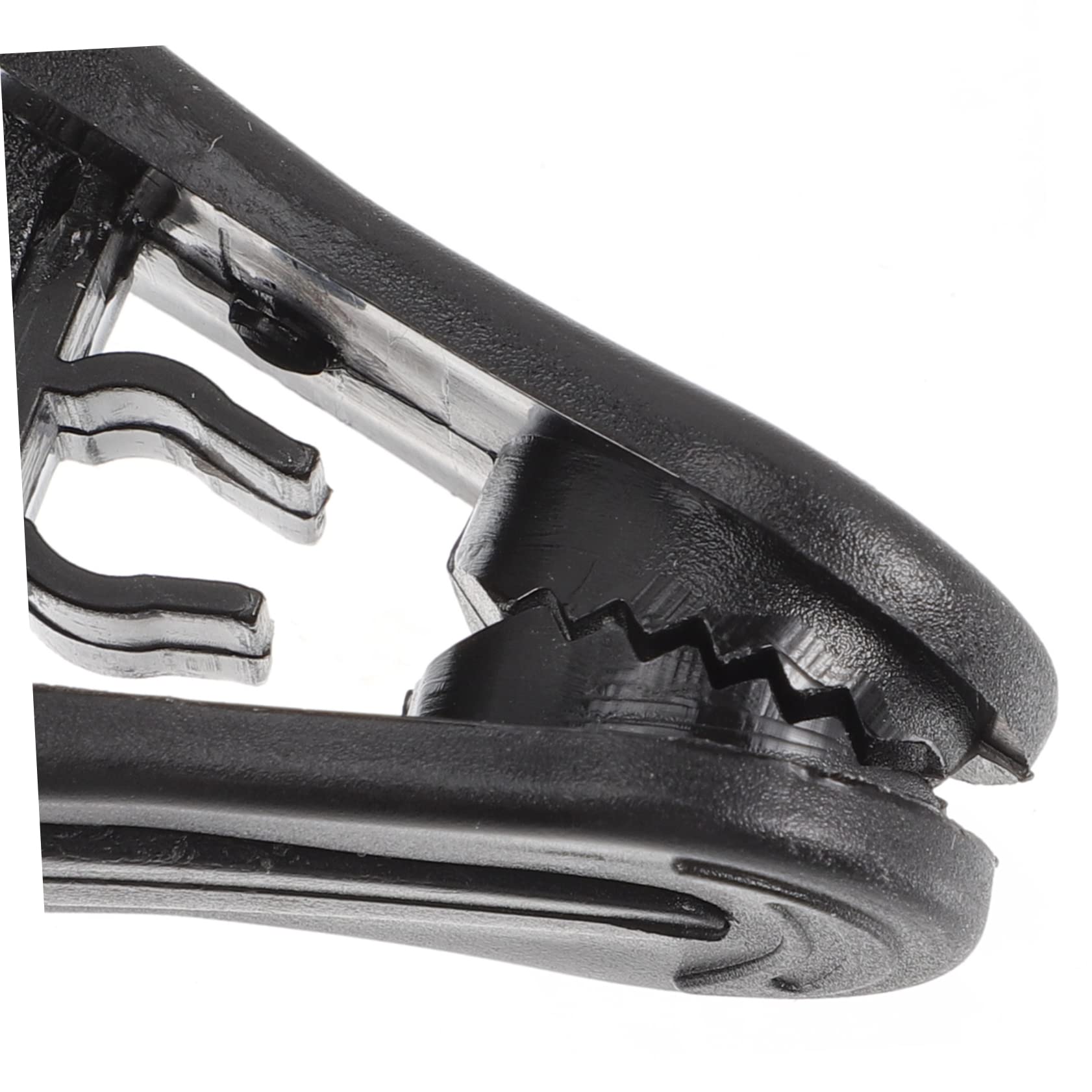 Cabilock Kleiderbügelclips Schwarz mit Starkem Klemmgriff aus Kunststoff 50 Stück zum Trocknen und Aufhängen von Krawatten und Schals im Kleiderschrank