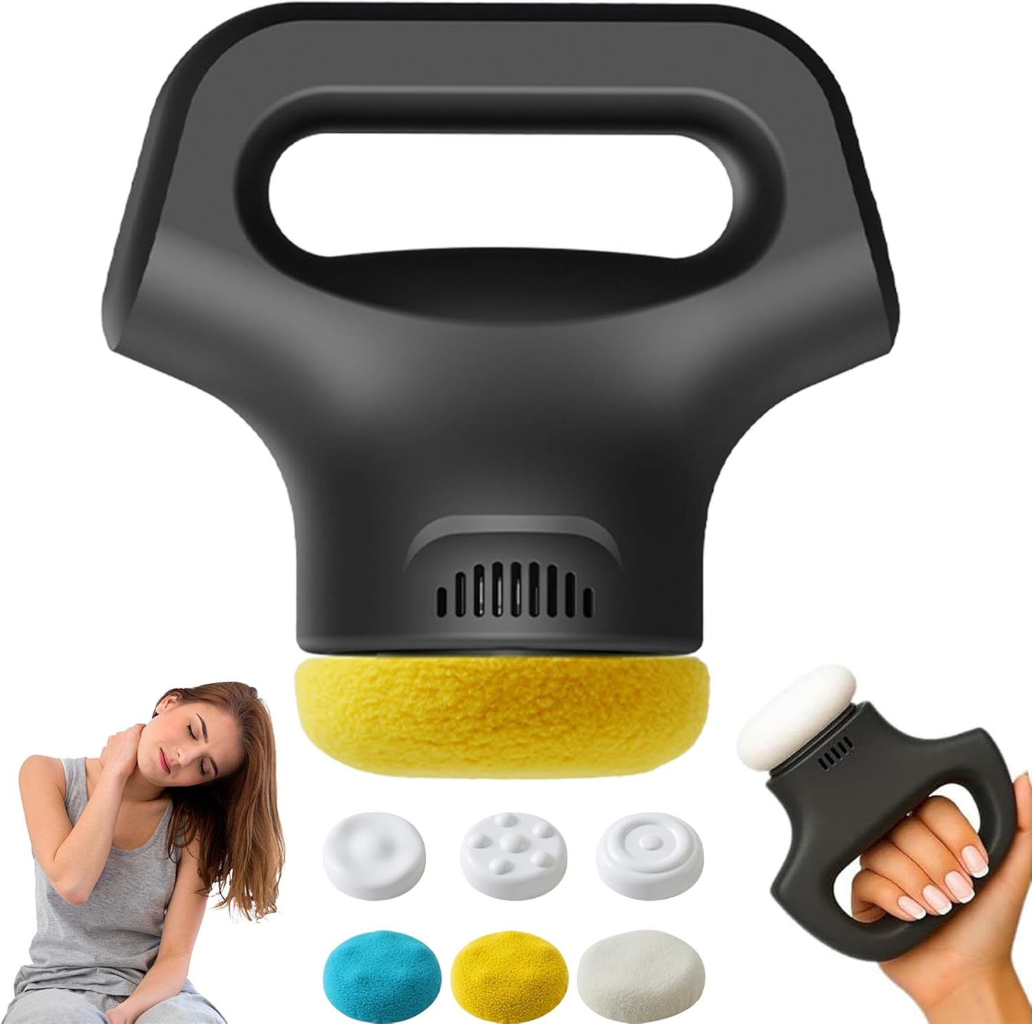 Deep Tissue Massage Gun – 12-Speed Portable Muscle Massager with 3 Heads, Deep Tissue Percussion for Muscle Recovery, Portable Cordless Massager for Shoulder, Legs, Full Body (1*Black) Deep Tissue Massage Gun – 12-Speed Portable Muscle Massager with 3 Heads, Deep Tissue Percussion for Muscle Recovery, Portable Cordless Massager for Shoulder, Legs, Full Body (1*Black)