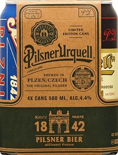 Pilsner Urquell Beer 4.5% Abv, 16.9 Fl Oz