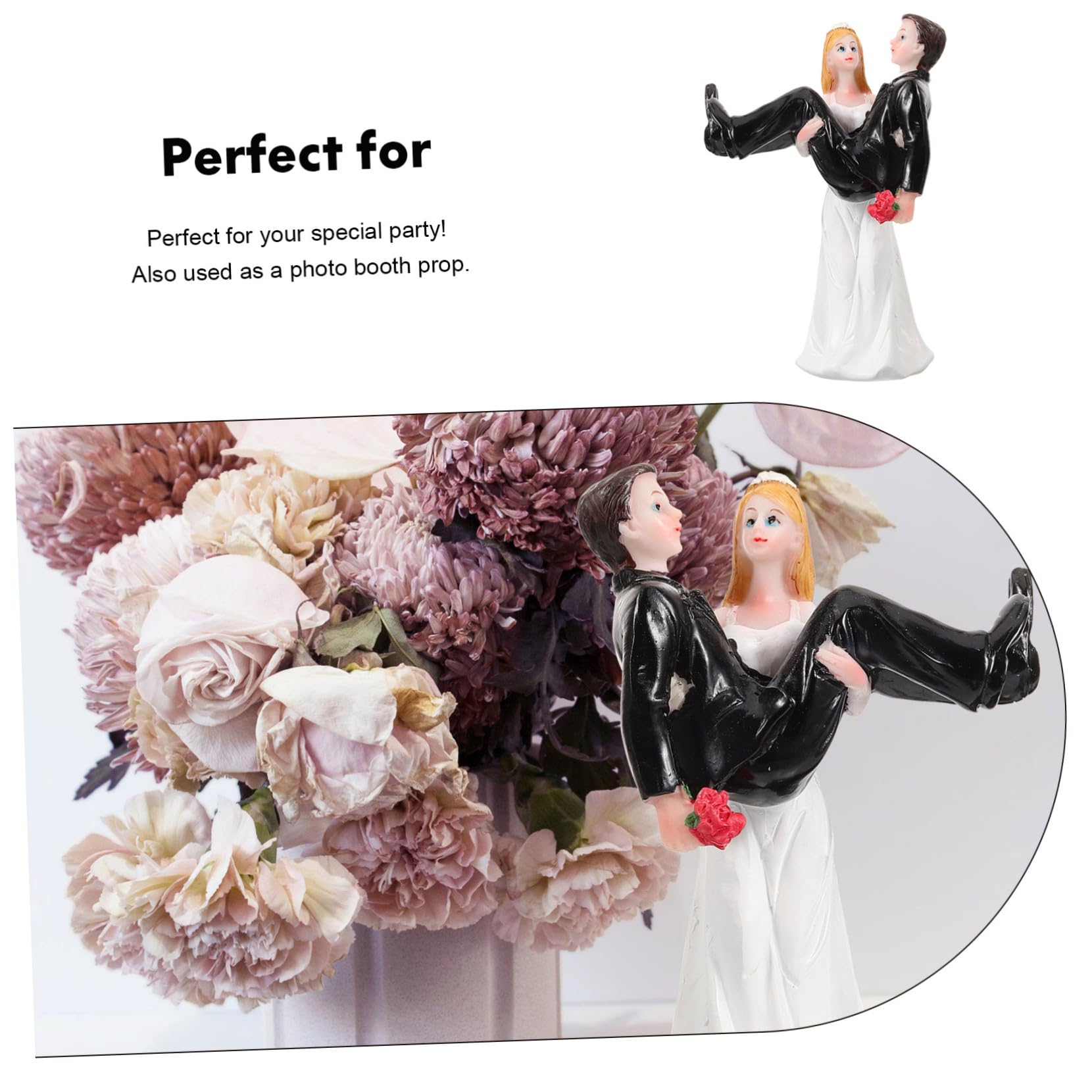 Cabilock 2stücke Brautpaar Figurine Aus Resin Hochzeitsdeko Tortenaufsatz Für Braut Und Bräutigam Romantisches Als Hochzeitsgeschenk Perfekter Fotorequisit Für Unvergessliche Momente