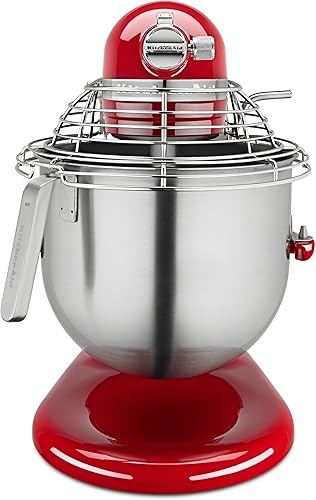 Miniatura 9 de KitchenAid KSM8990CU Mezclador comercial de encimera de 8 cuartos de galón, 10 velocidades, impulsado por engranajes, contorno plateado