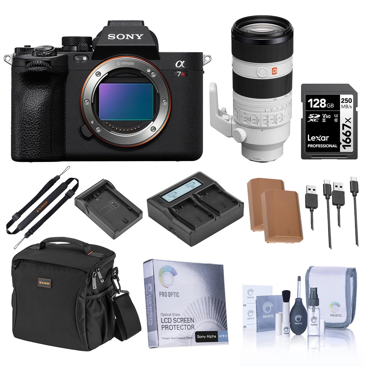 Sony Alpha a7R V Mirrorless Camera with FE 70-200mm f/2.8 GM OSS II G Lens,