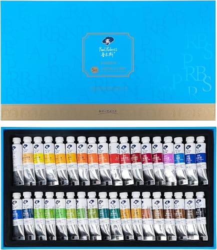 Paul Rubens Watercolour Paint Set, 36 Vibrant Colours 5ml/Tube - Highly Pigmented & Non-Toxic, Prefect for Beginner, Hobbyist and Student