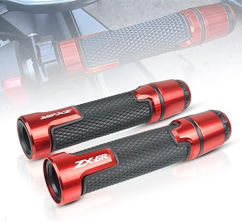 78 '' 0.866 in motocicleta CNC aluminio Powersports manillar Grips con extremos de agarre para Kawasaki ZX-6R ZX6R 636 ABS
