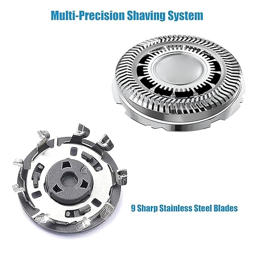 Miniatura 3 de SH7062 Cabezales de repuesto para afeitadora eléctrica Philips Norelco Series 7000 S6000 S7000 S7310 7530 y SW670091. Nuevas cuchillas de