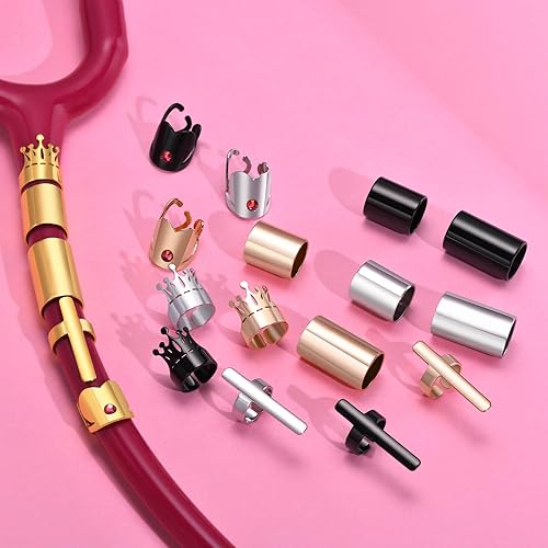 Miniatura 7 de Dijes de etiqueta de nombre de estetoscopio personalizados para enfermeras, accesorios de etiqueta de identificación de estetoscopio grabados de