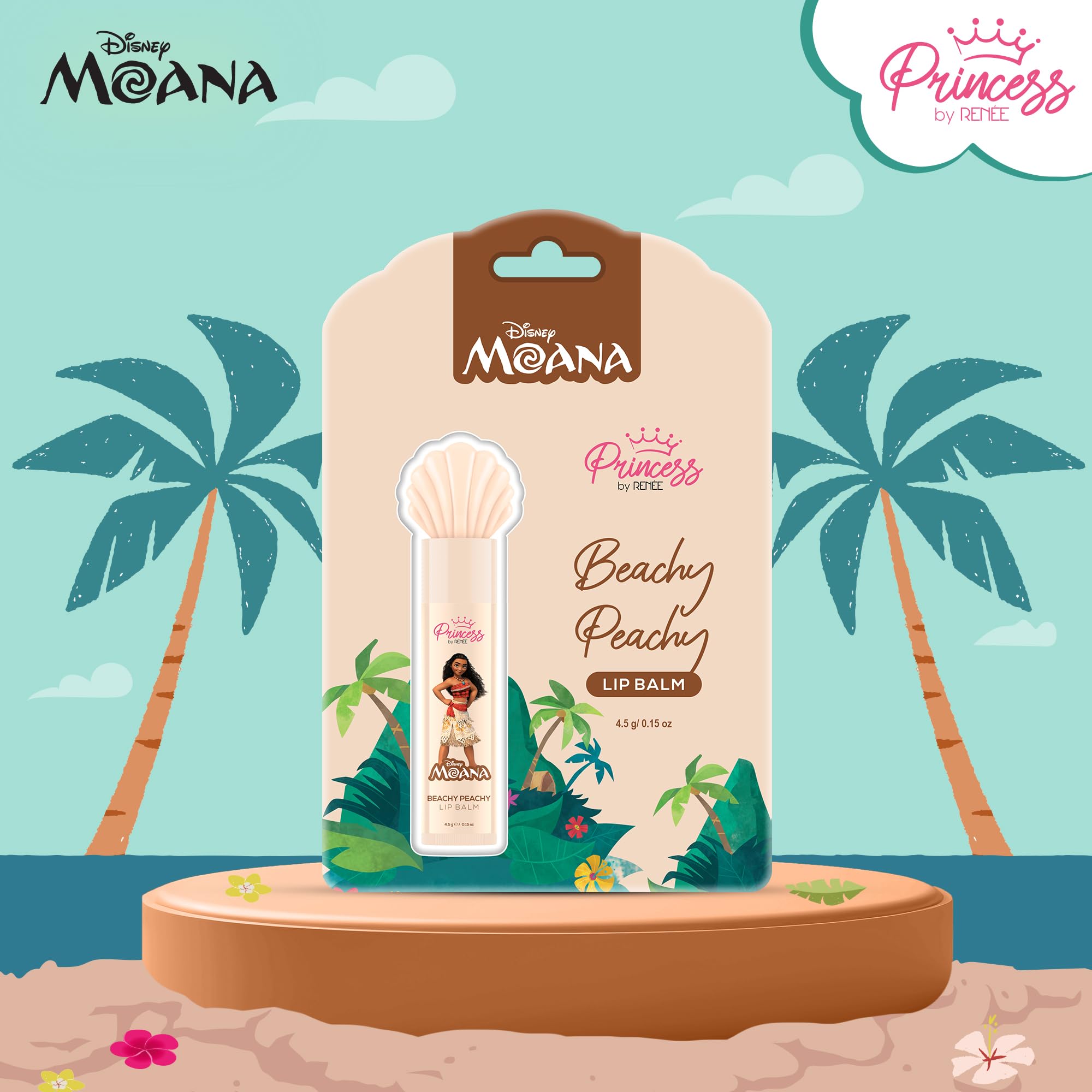 RENEE Princess Disney Moana's Tropical Trio Nail & Lip Kit For