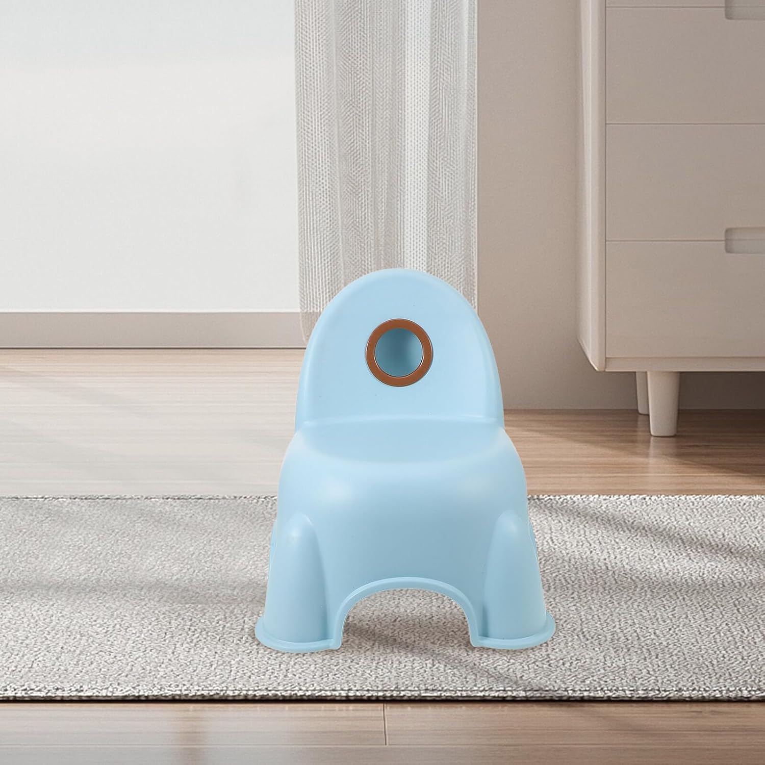 Thickened Plastic Stool Nonslip Kindergarten Seat for Boys and Space-Saving Step Stool for Home Use