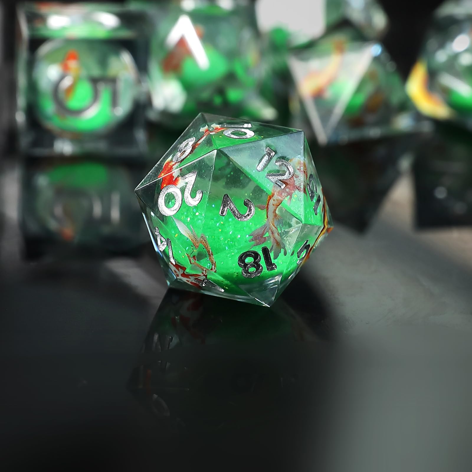 Elifel Koi Fish Ocean Themed RPG Dice Set - Image 2