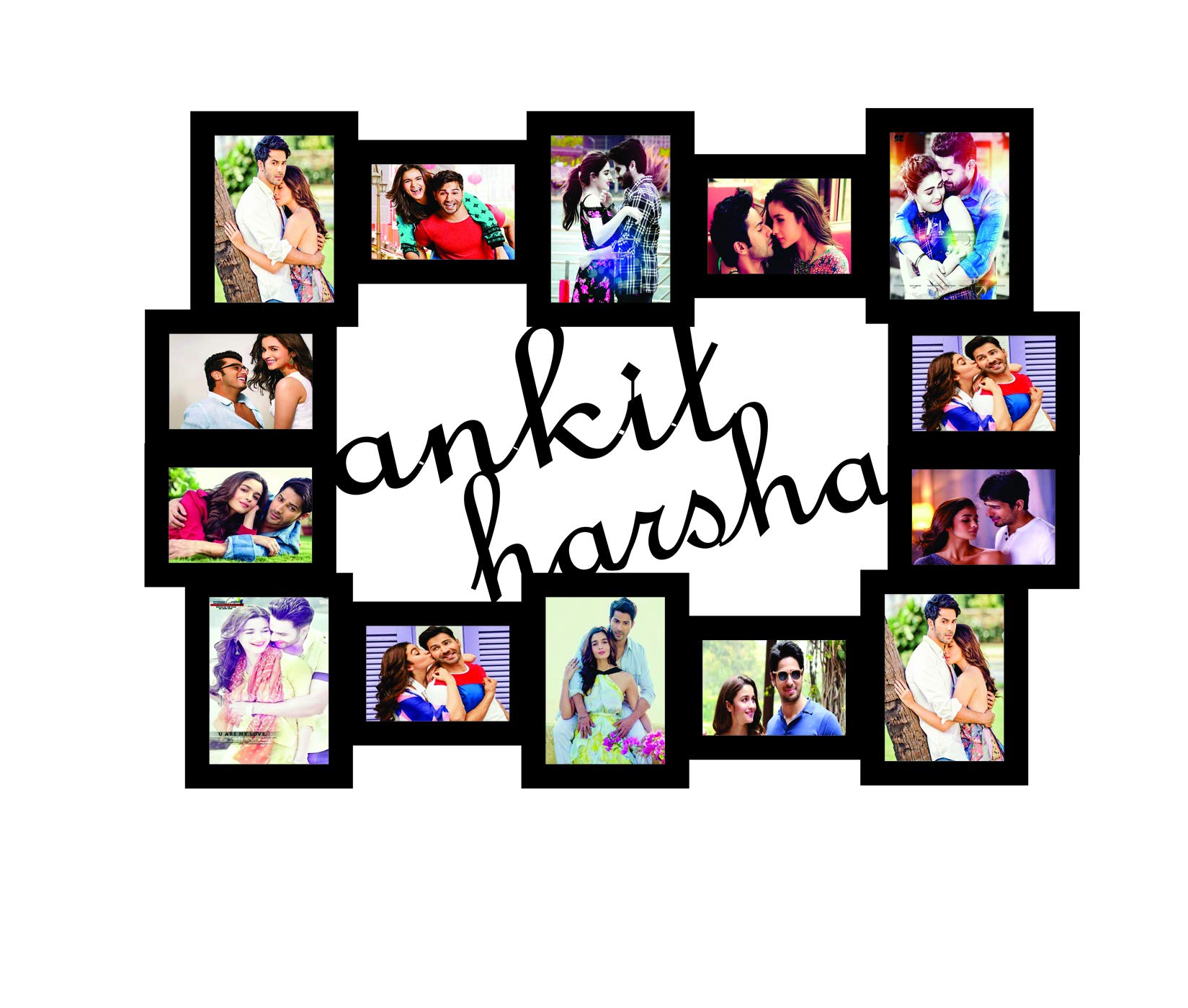 Treecase Wood Mdf Photo Frame (30 x 40 cm, Black), Wall Mount