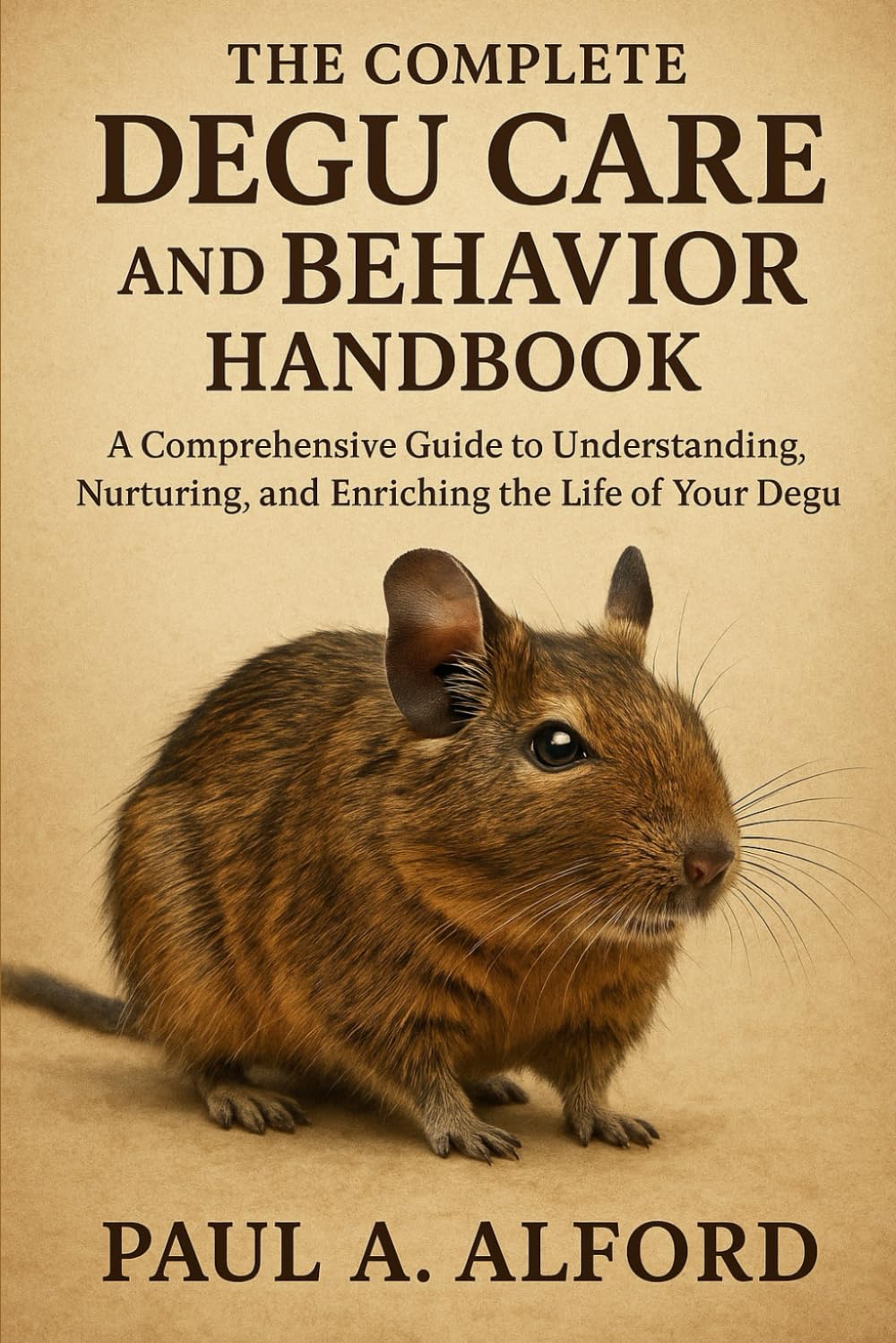 The Complete Degu Care and Behavior Handbook: A Comprehensive Guide to Understanding, Nurturing, and Enriching the Life of Your Degu