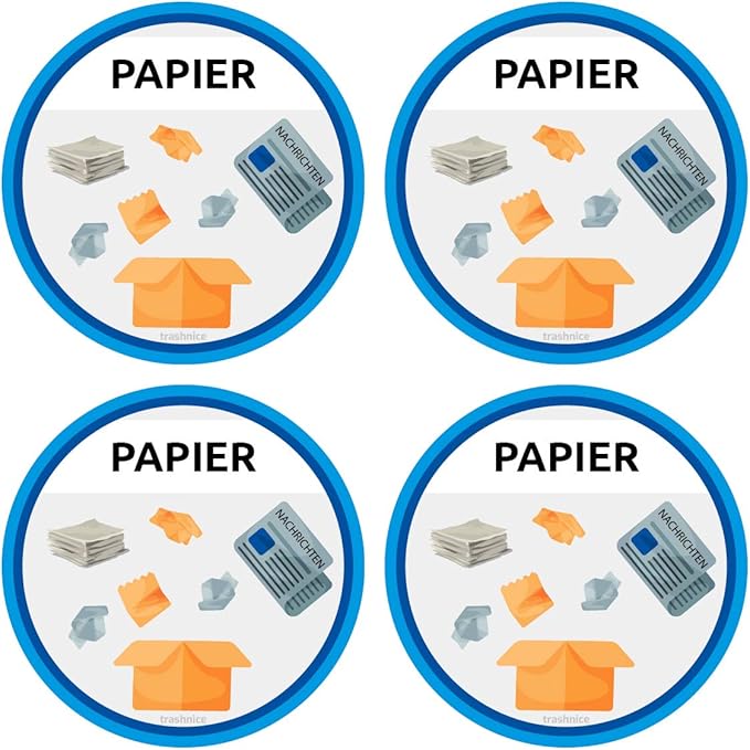2x Wetterfeste Mülltonnen-Aufkleber Mit Lilienmuster - Bunte Deko Für Mülltonnen & Kühlschränke