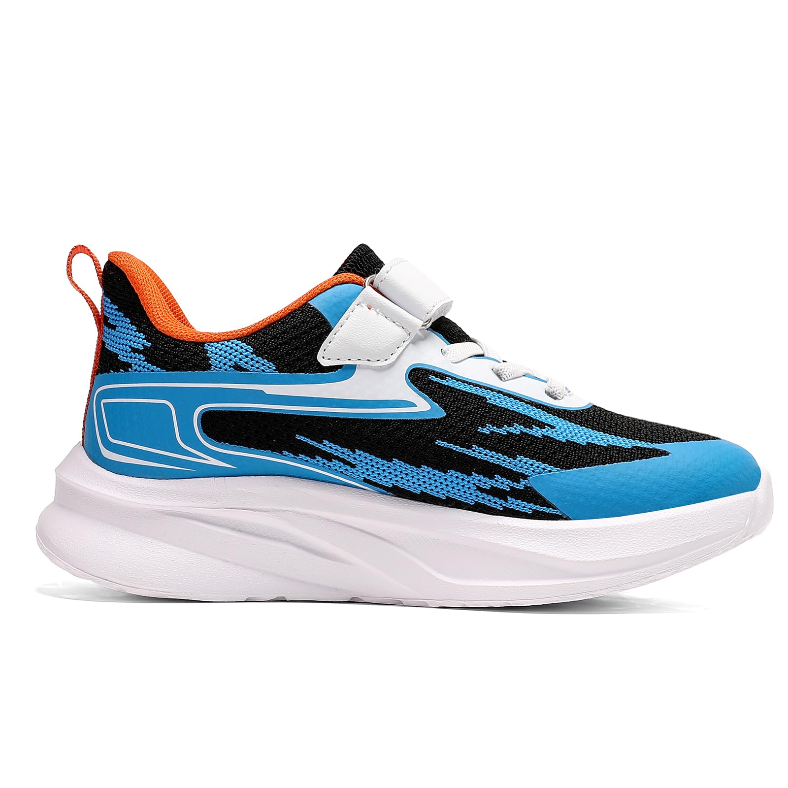 Basket Enfant Garcon Basket Fille Sneakers Running Chaussure Enfant Garçon Respirant Chaussures de Marche Chaussure Noir Bleu 36EU