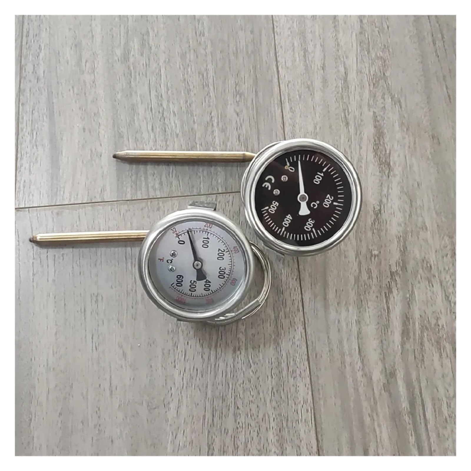 EP4 Pizzaofen Elektroofen Brotofen Thermometer Zeiger Temperaturanzeige, 500 Grad Metallplattentemperaturanzeige, Mechanische Werkzeuge