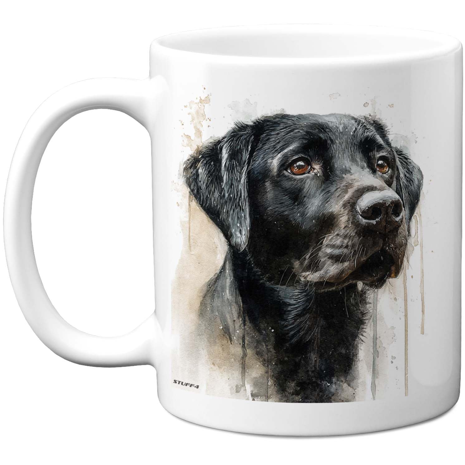 Stuff4 Dog Lover Gifts - Black Labrador Retriever Mug - Novelty Gifts for Friend Family from Relative Friend, Dog Owner Birthday Presents, Fun Bday Presents, 11oz Ceramic Dishwasher Safe Premium Mugs