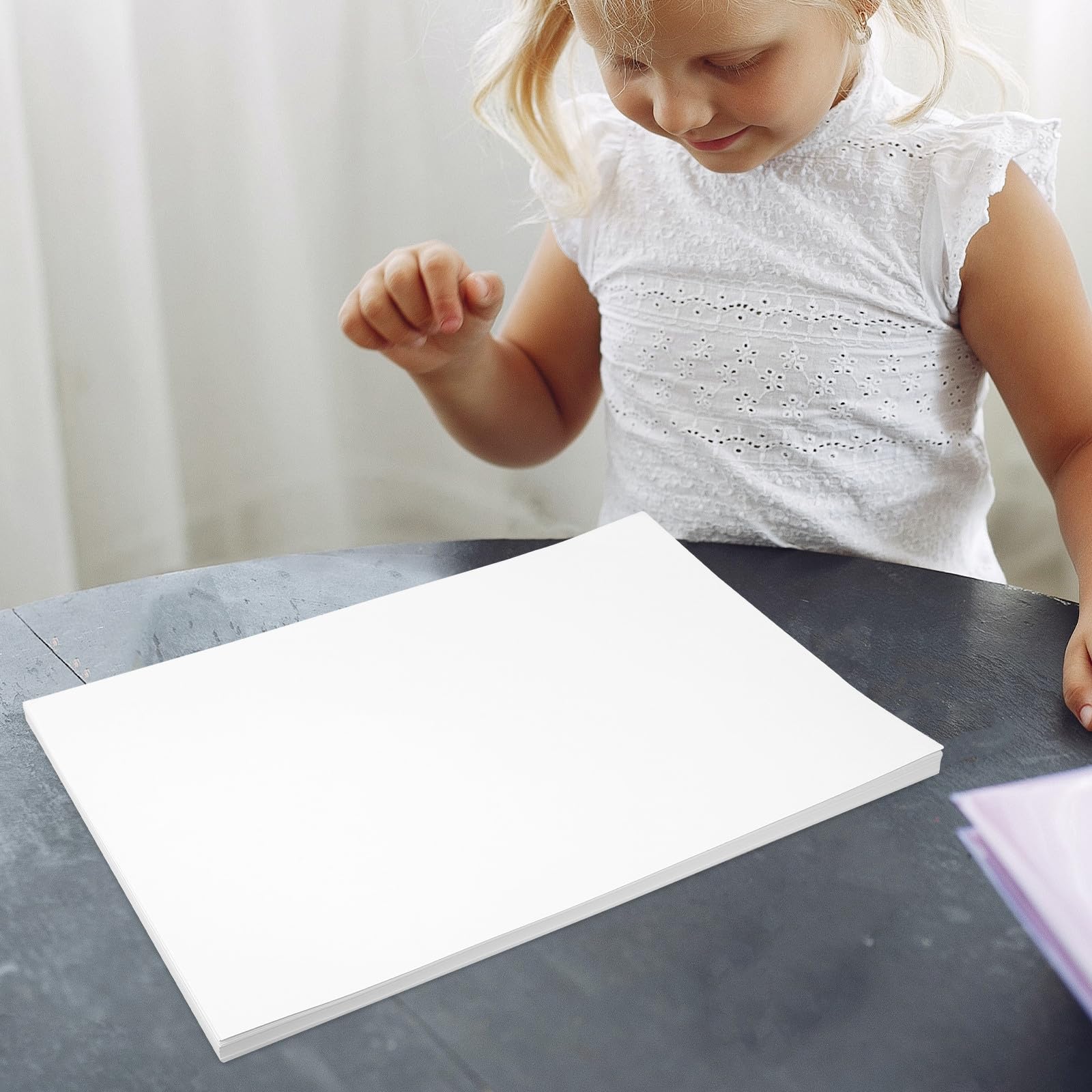 CIMAXIC 50 arkuszy papieru A3 – biały karton o gramaturze 220 g/m2 do druku, broszur i prac rękodzielniczych – papier o dużej gramaturze do tworzenia albumów fotograficznych i modelarstwa