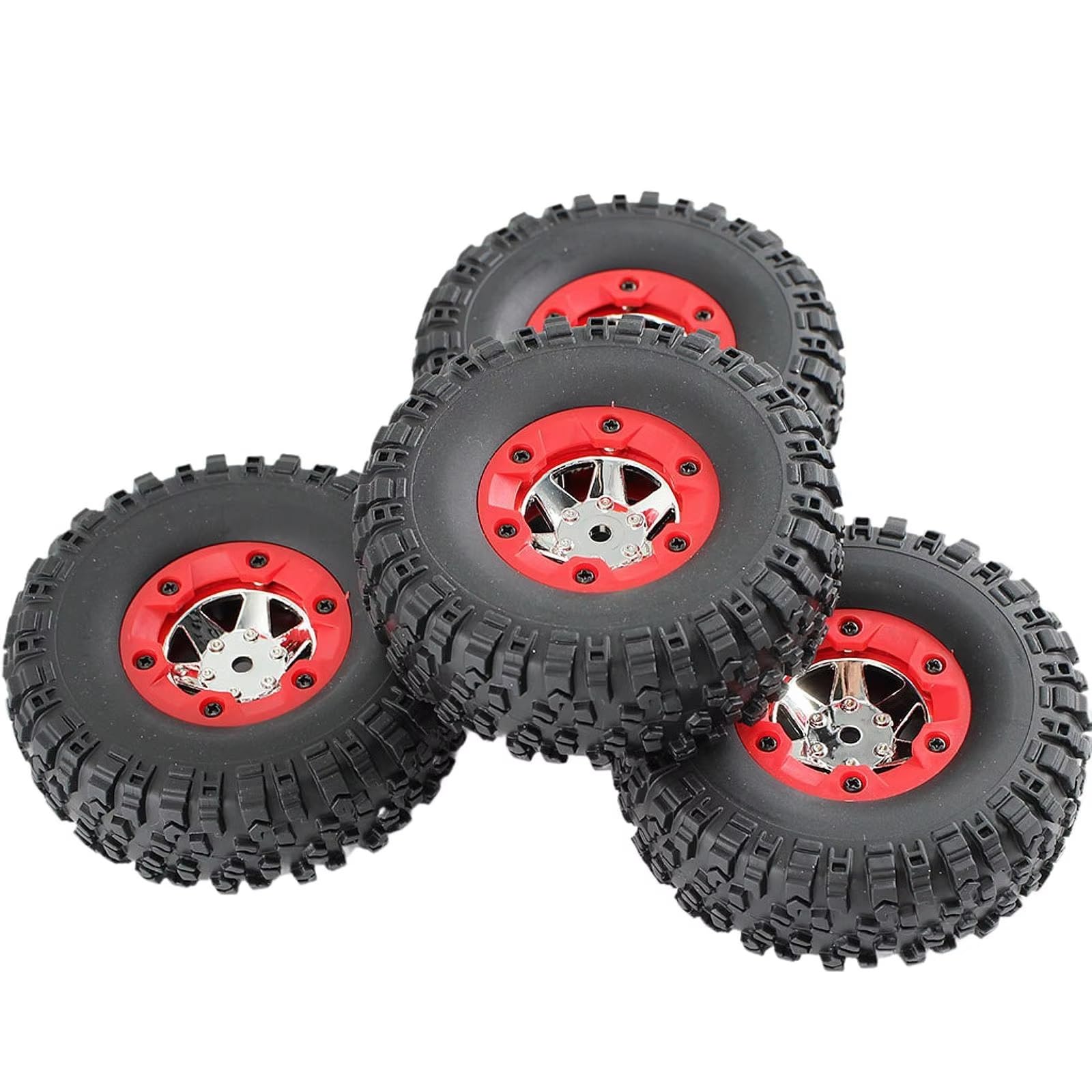 RC Auto Modell Zubehör Für 12428 1/12 4Pcs Räder Und Reifen Set Skala Crawler RC Ersatz Modell Zubehör Montieren Ersetzen Geändert Upgrade Teile